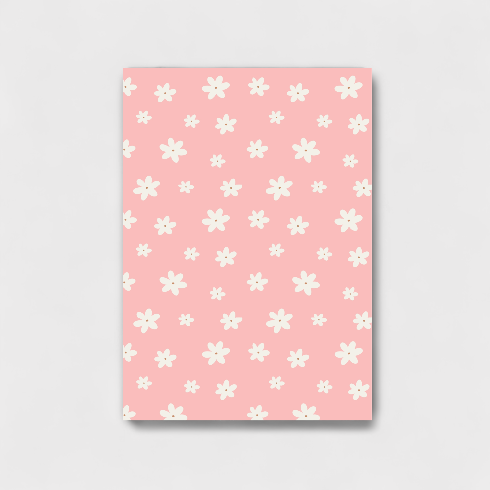 Pink floral wall art
