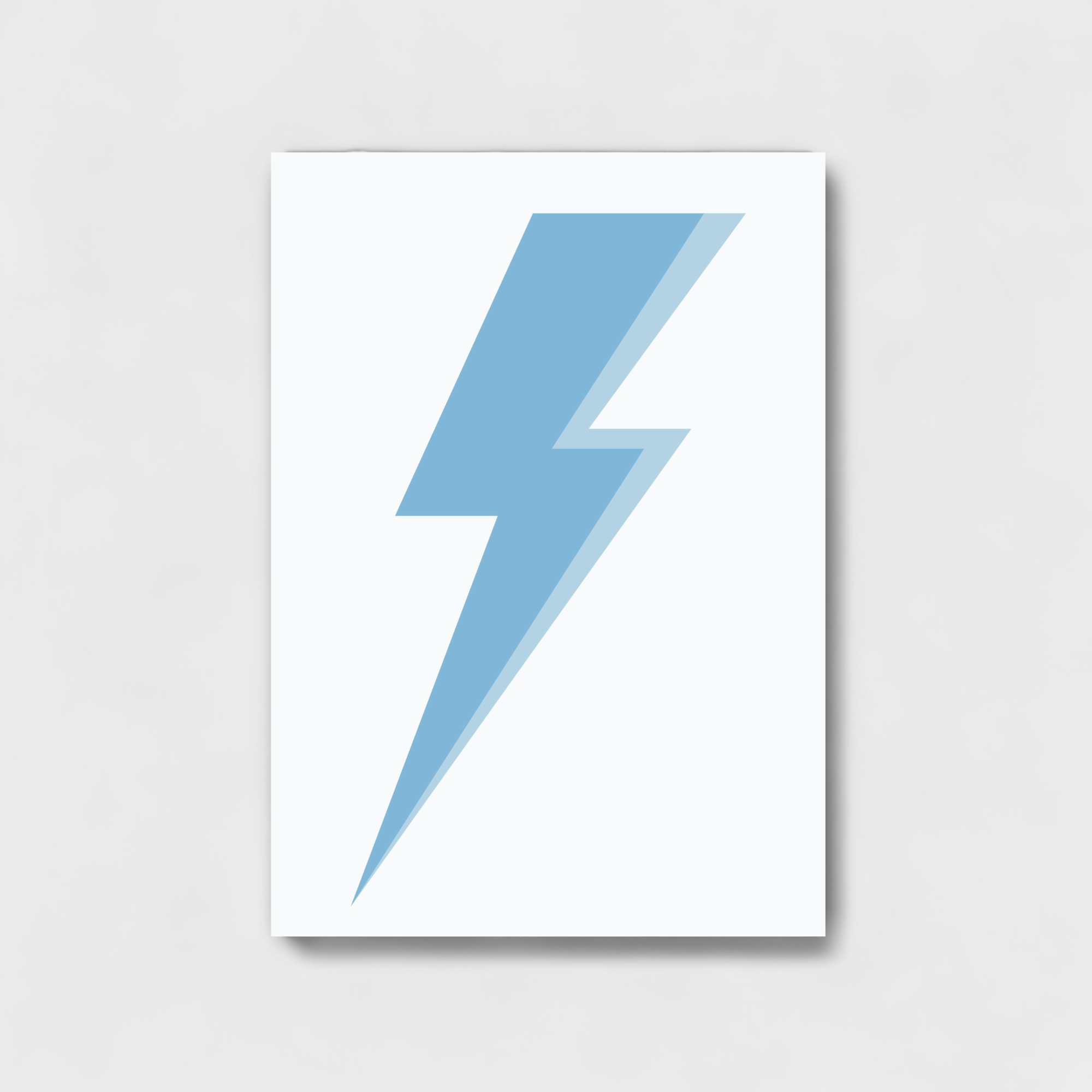 Blue Lightning bolt art work