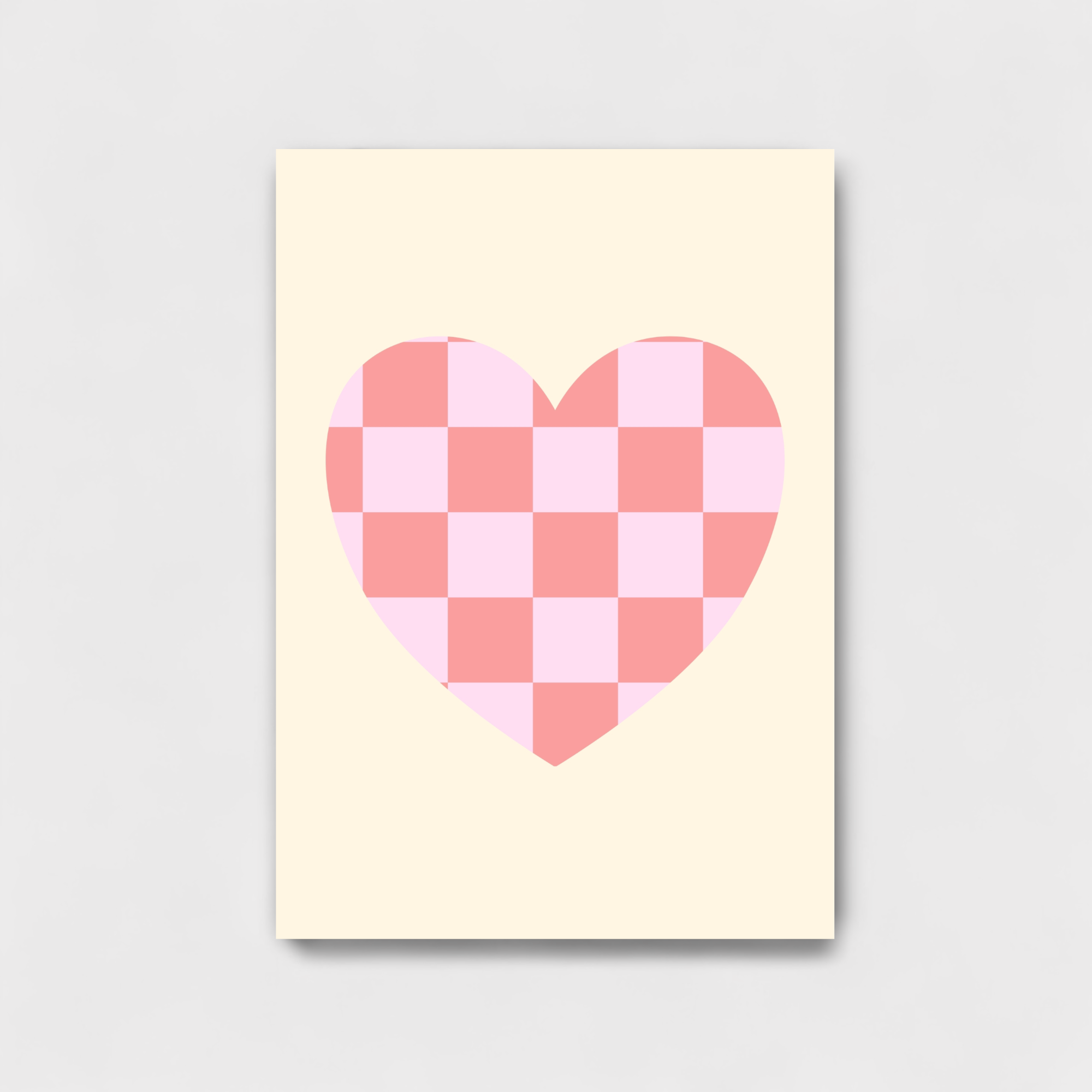 checkerboard heart