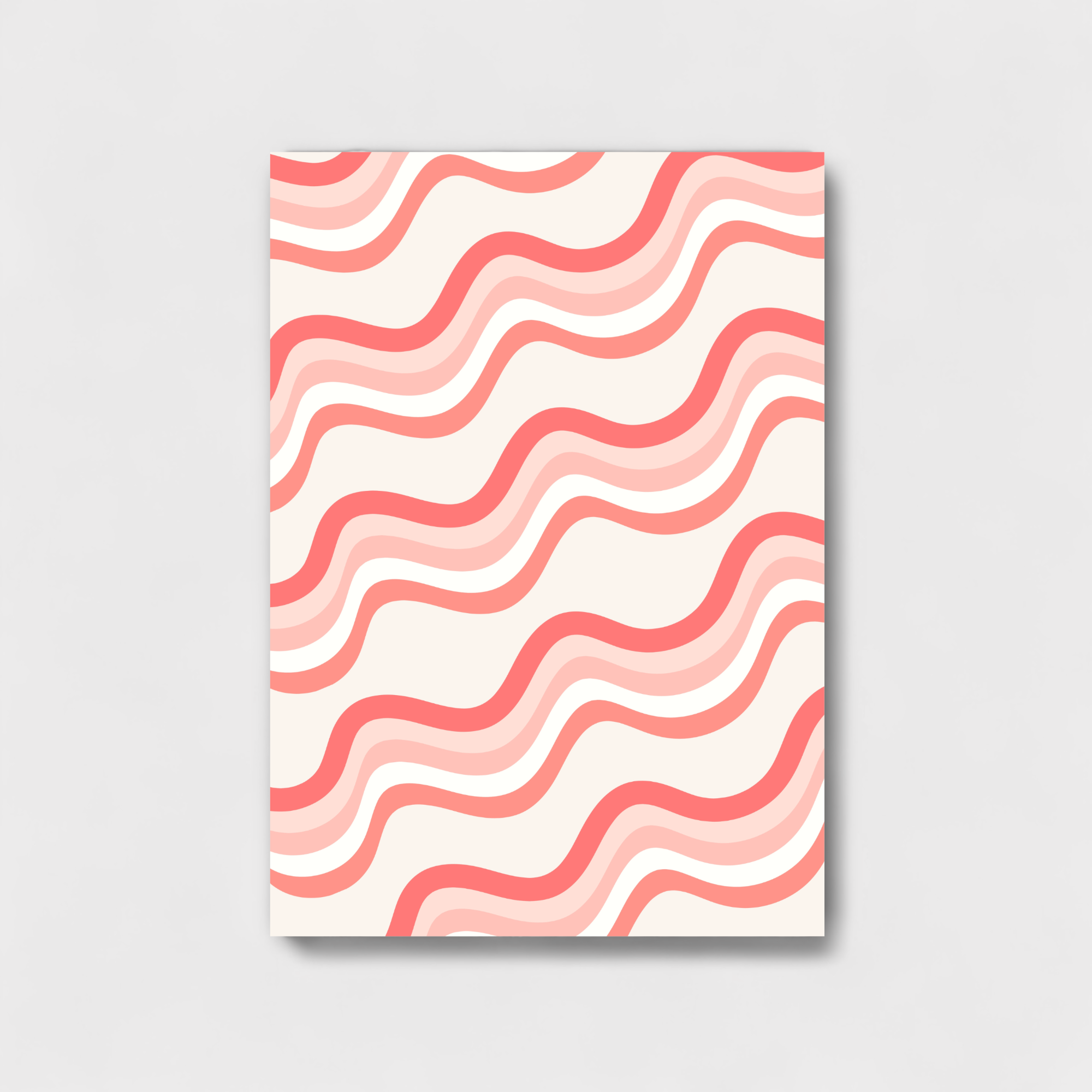 Pink Wavy Line Artwork