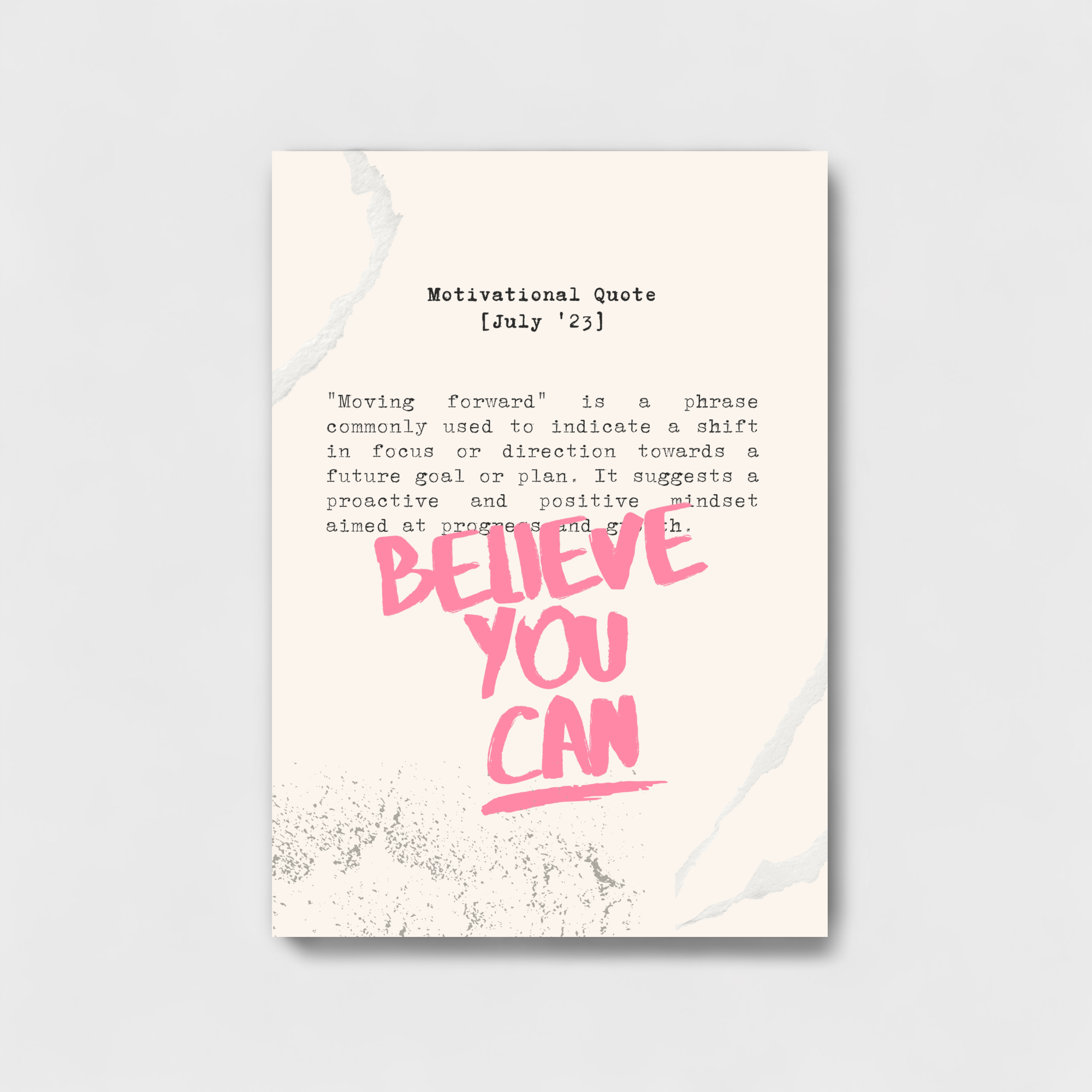 Believe You Can