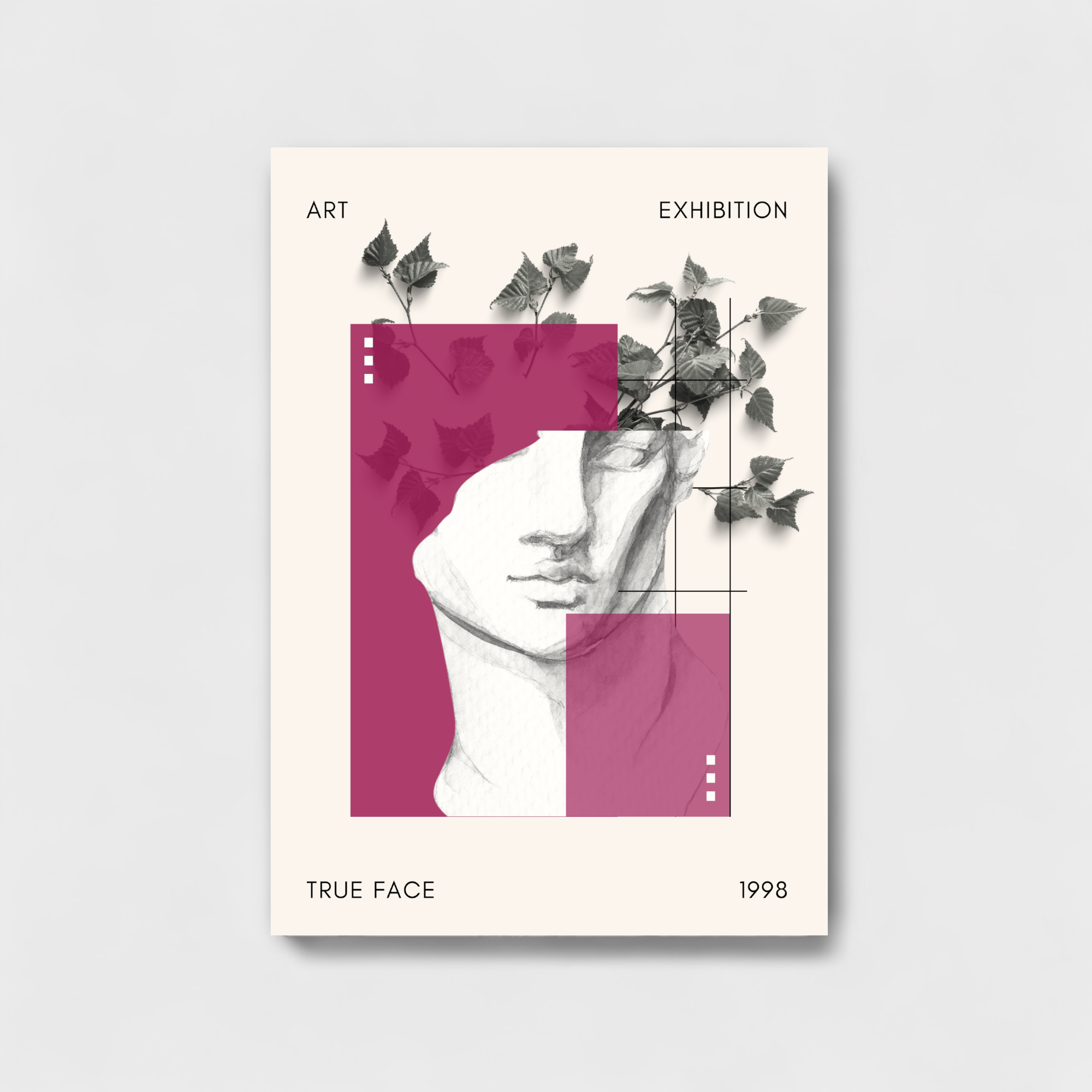 True face abstract artwork