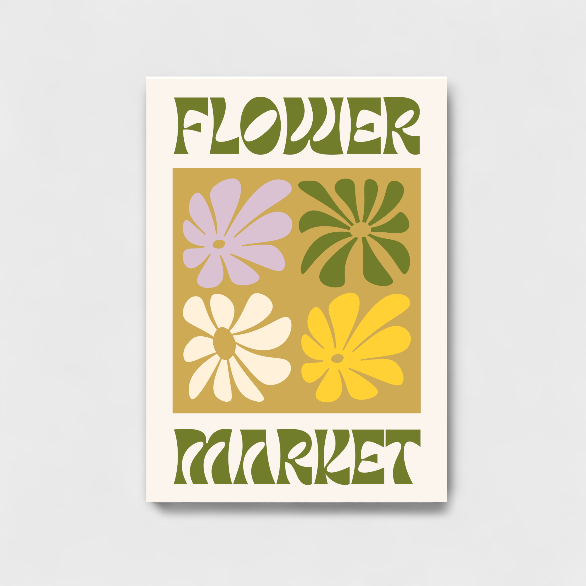 Flower market Abstract artwork