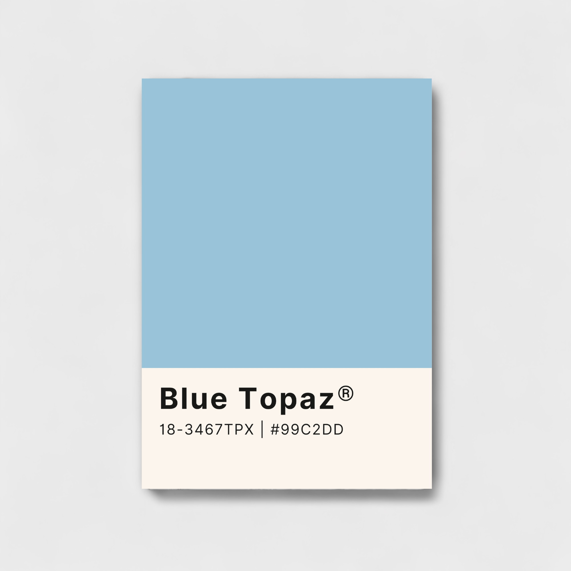 Blue topaz color palette