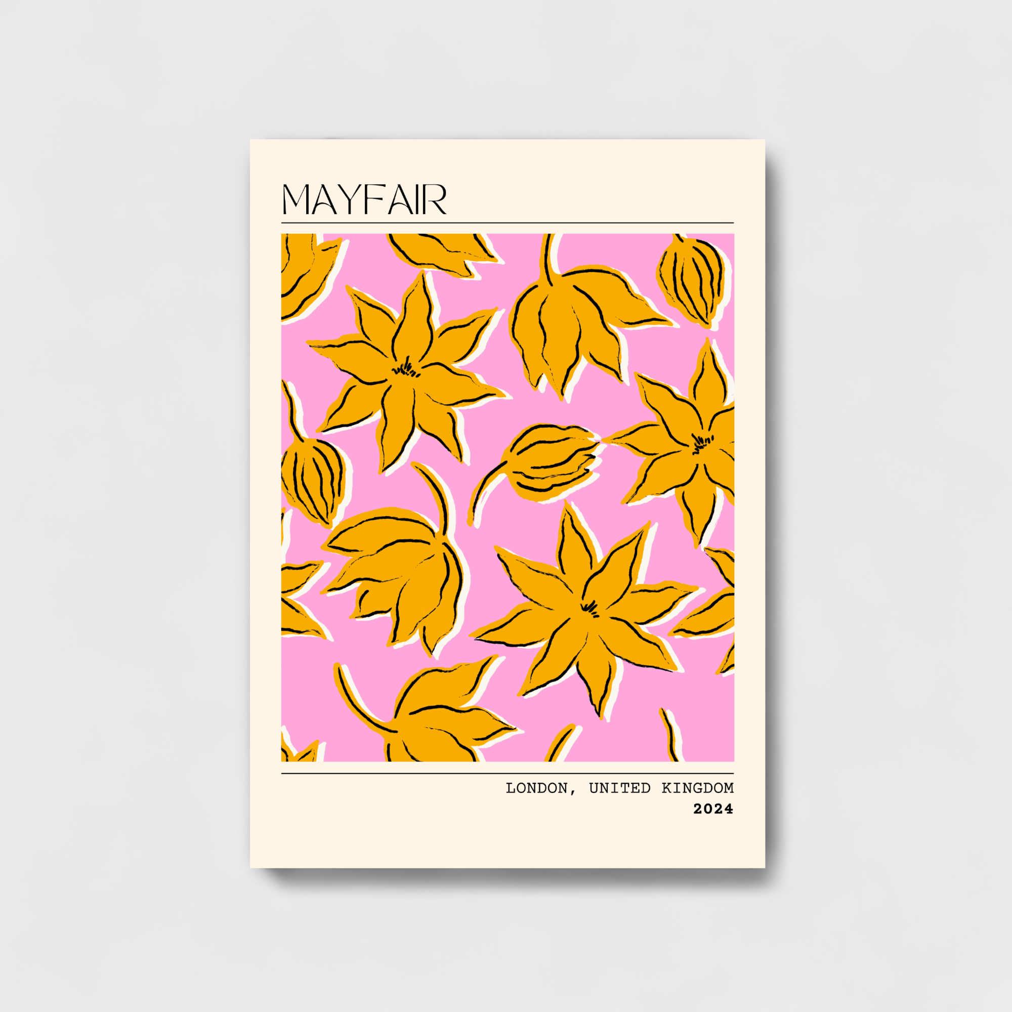 MAYFAIR floral artwork