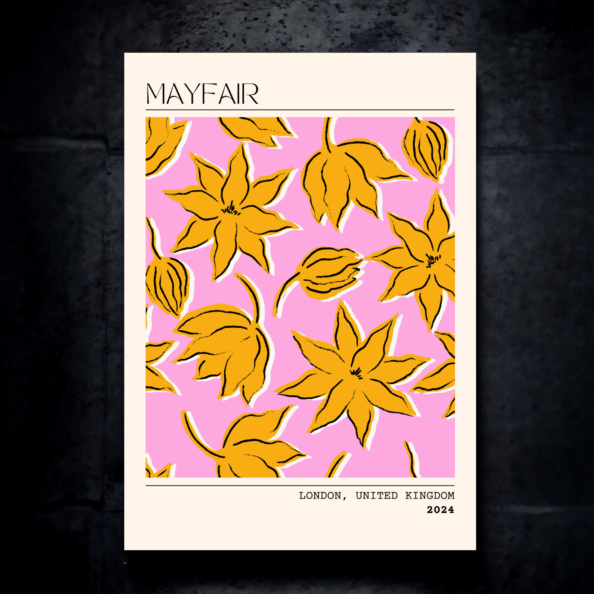 MAYFAIR floral artwork