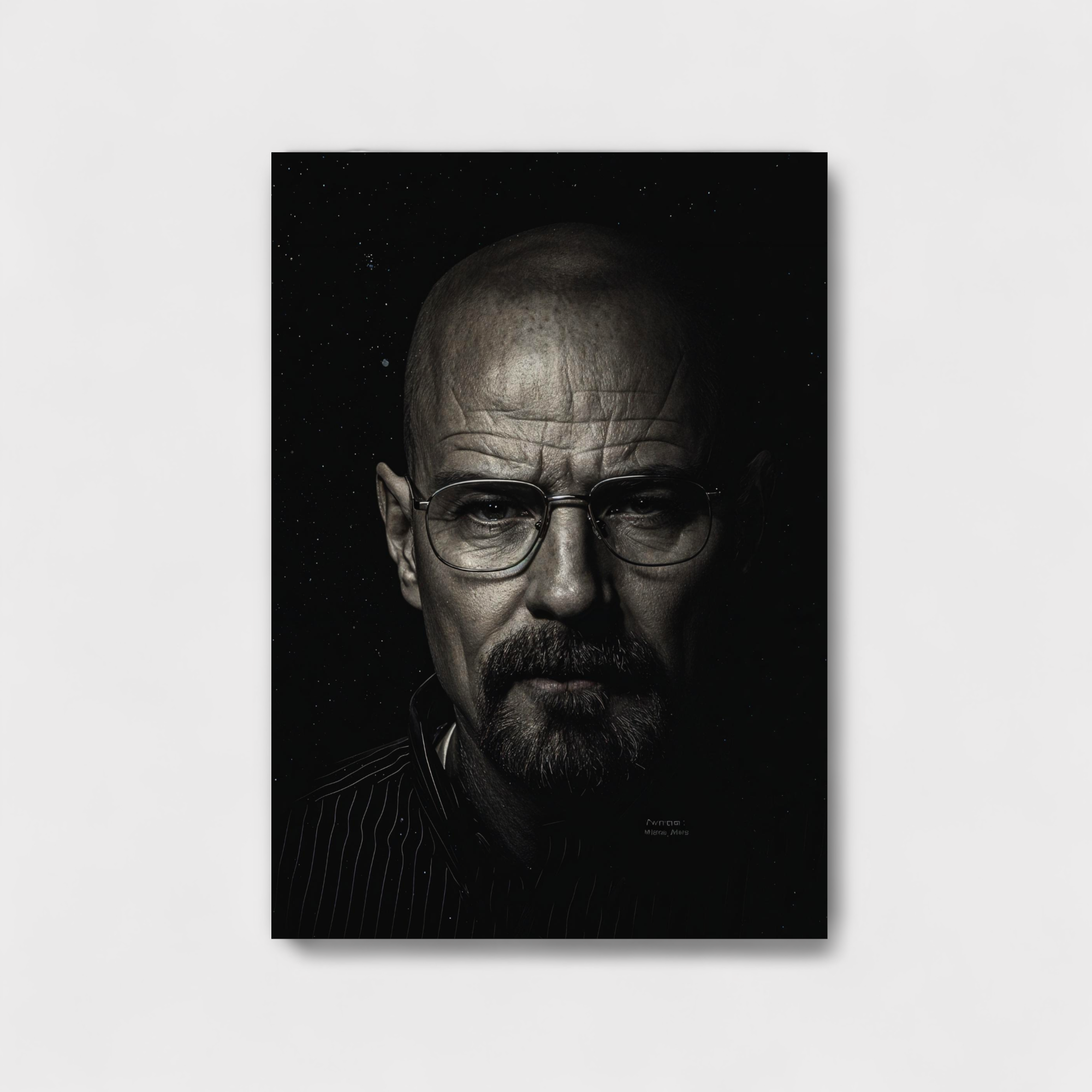 walter white breaking bad poster