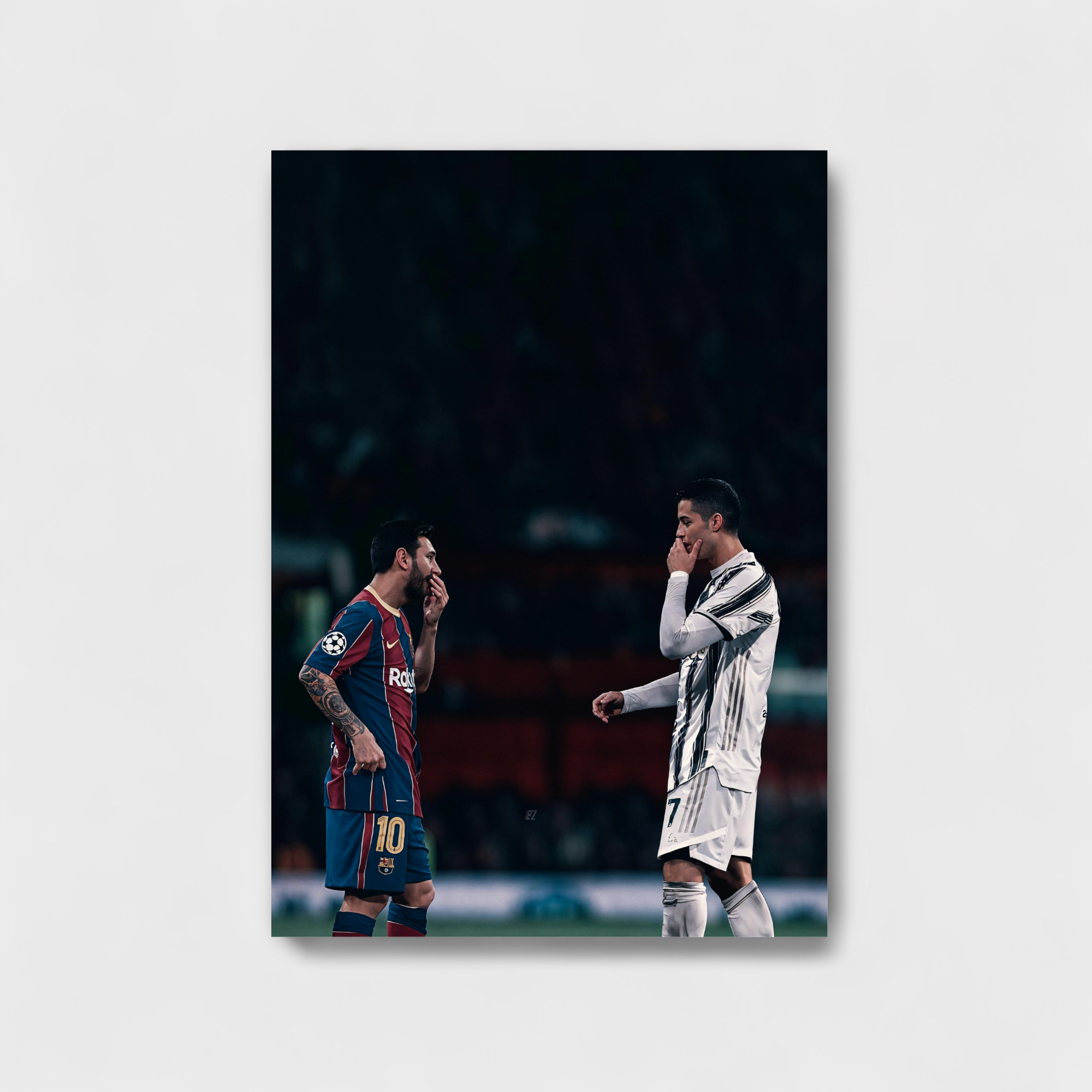 messi and ronaldo poster