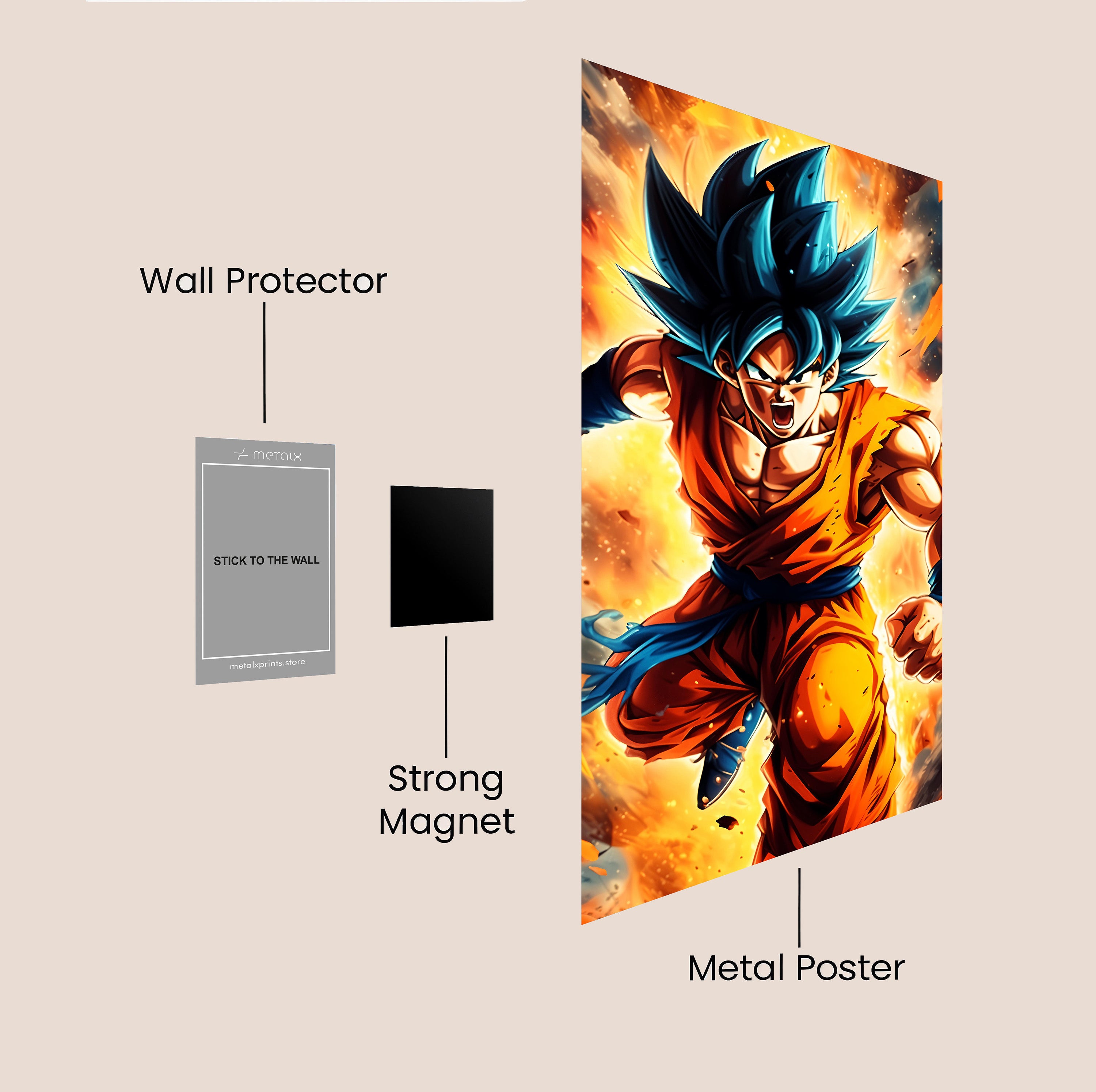 GOKU DBZ POSTER – Metalxprints