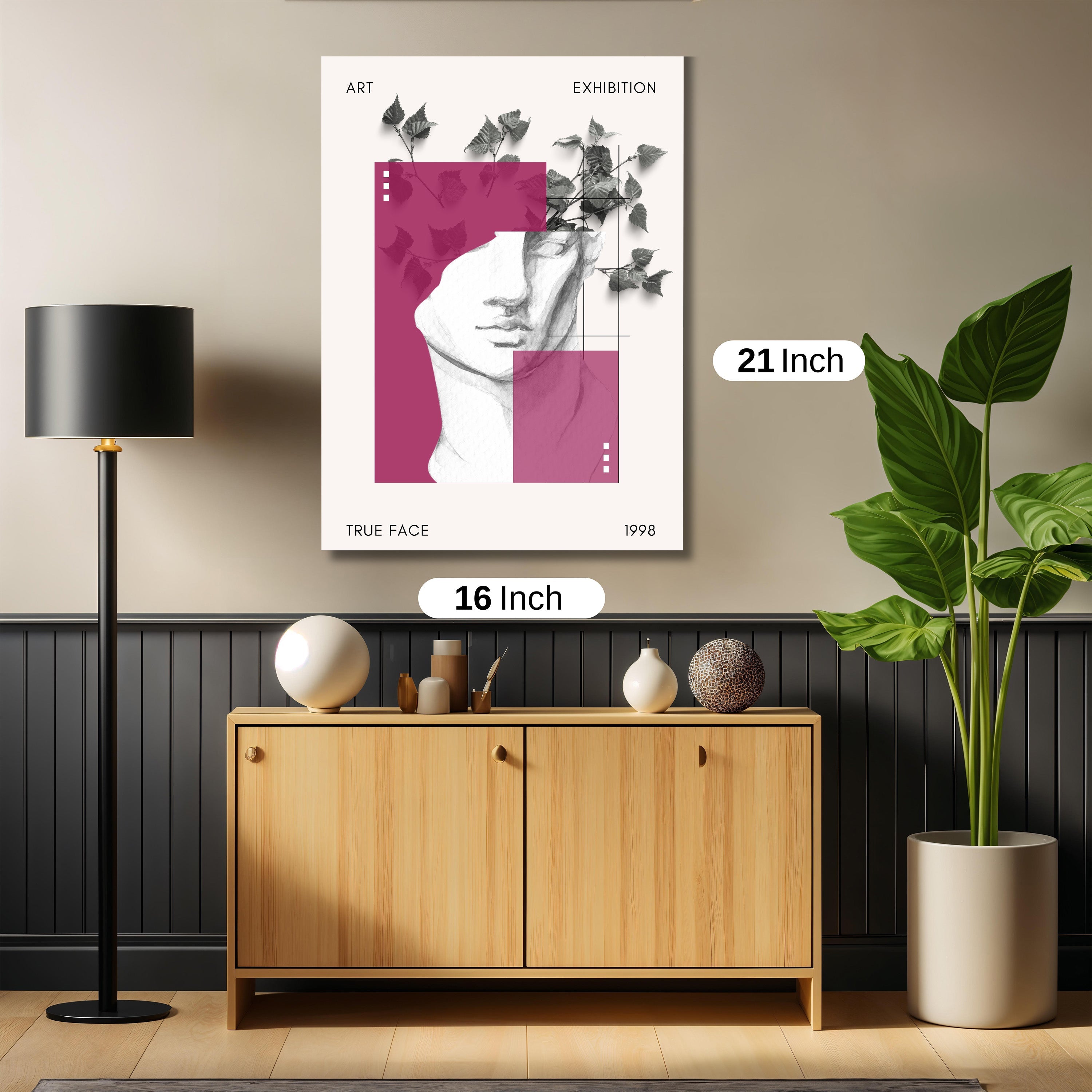 True face abstract artwork