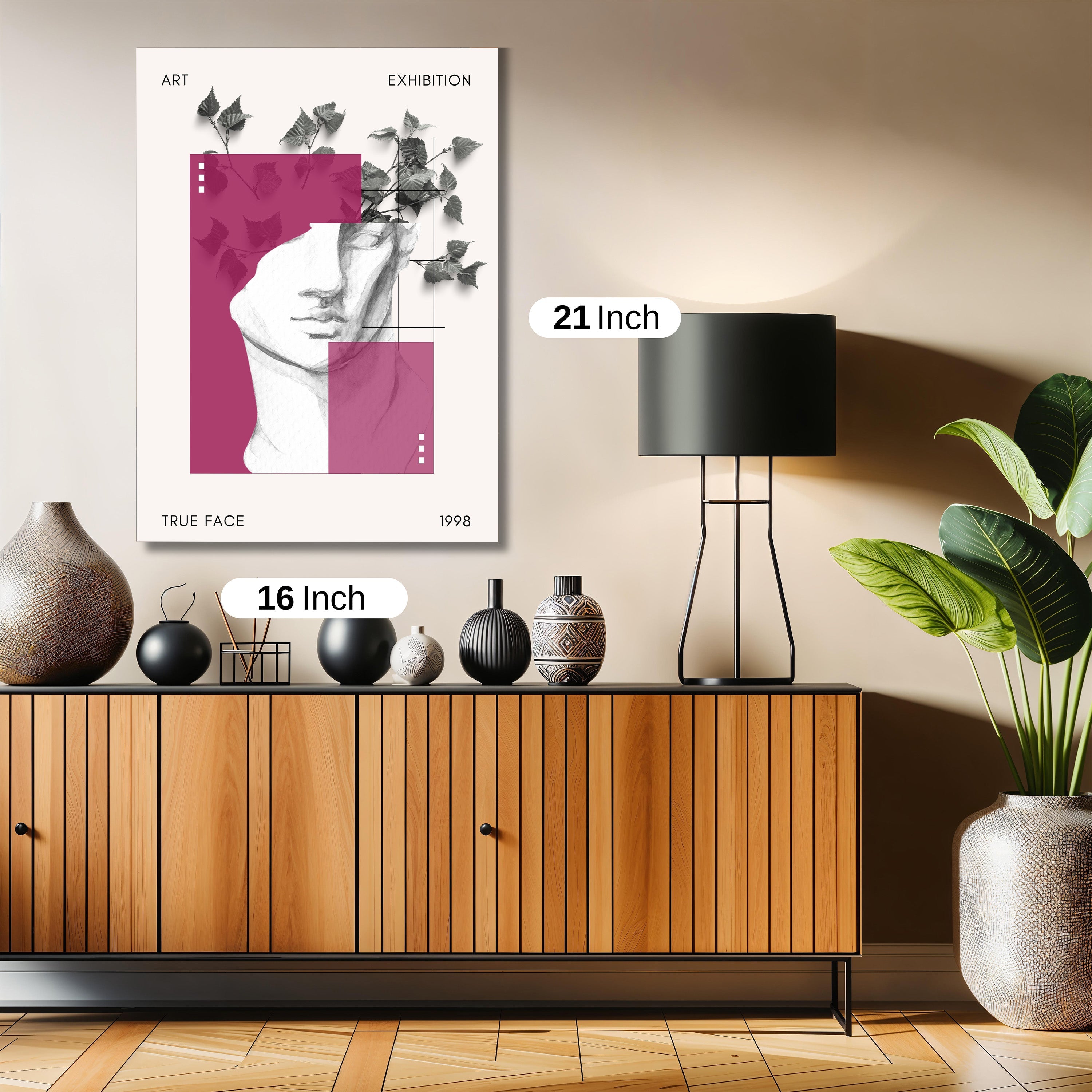 True face abstract artwork