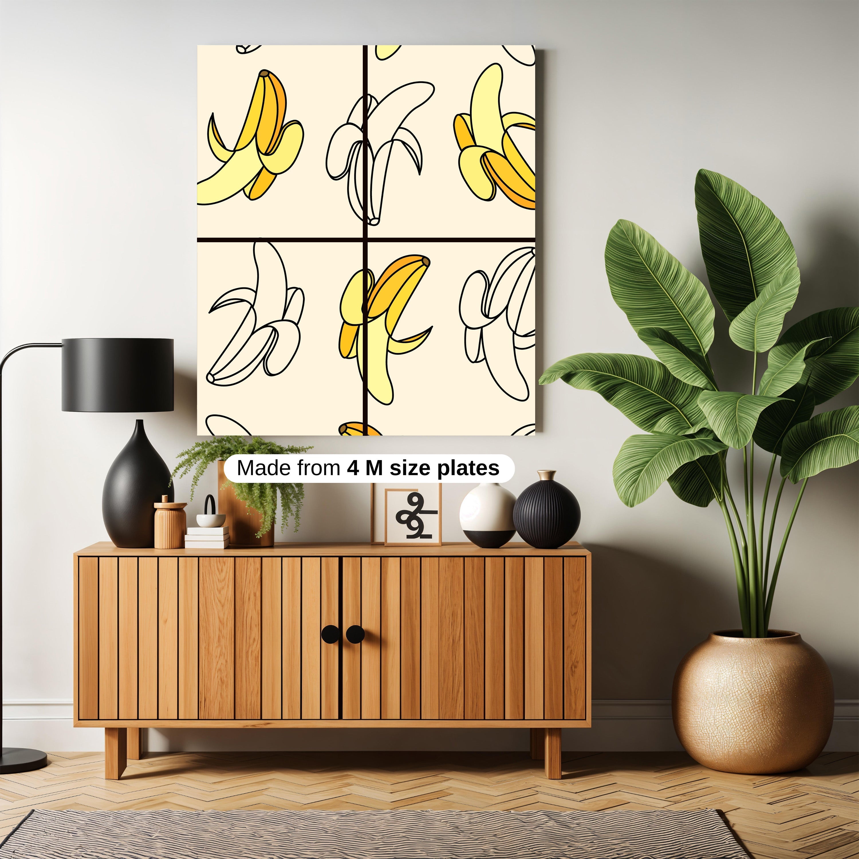 Banana seamless pattern art