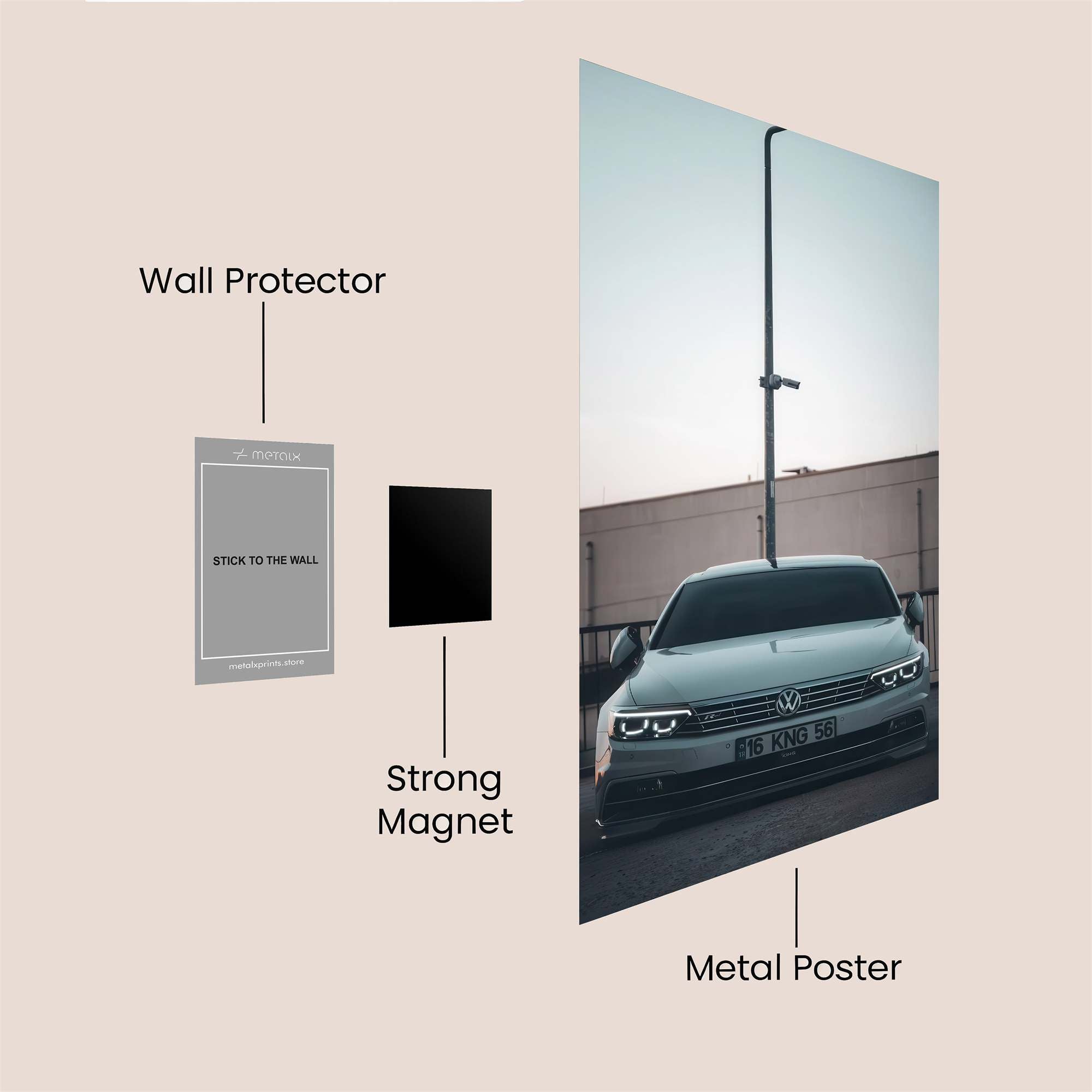 Volkswagen Serenity Safe Wall Magnetic / M