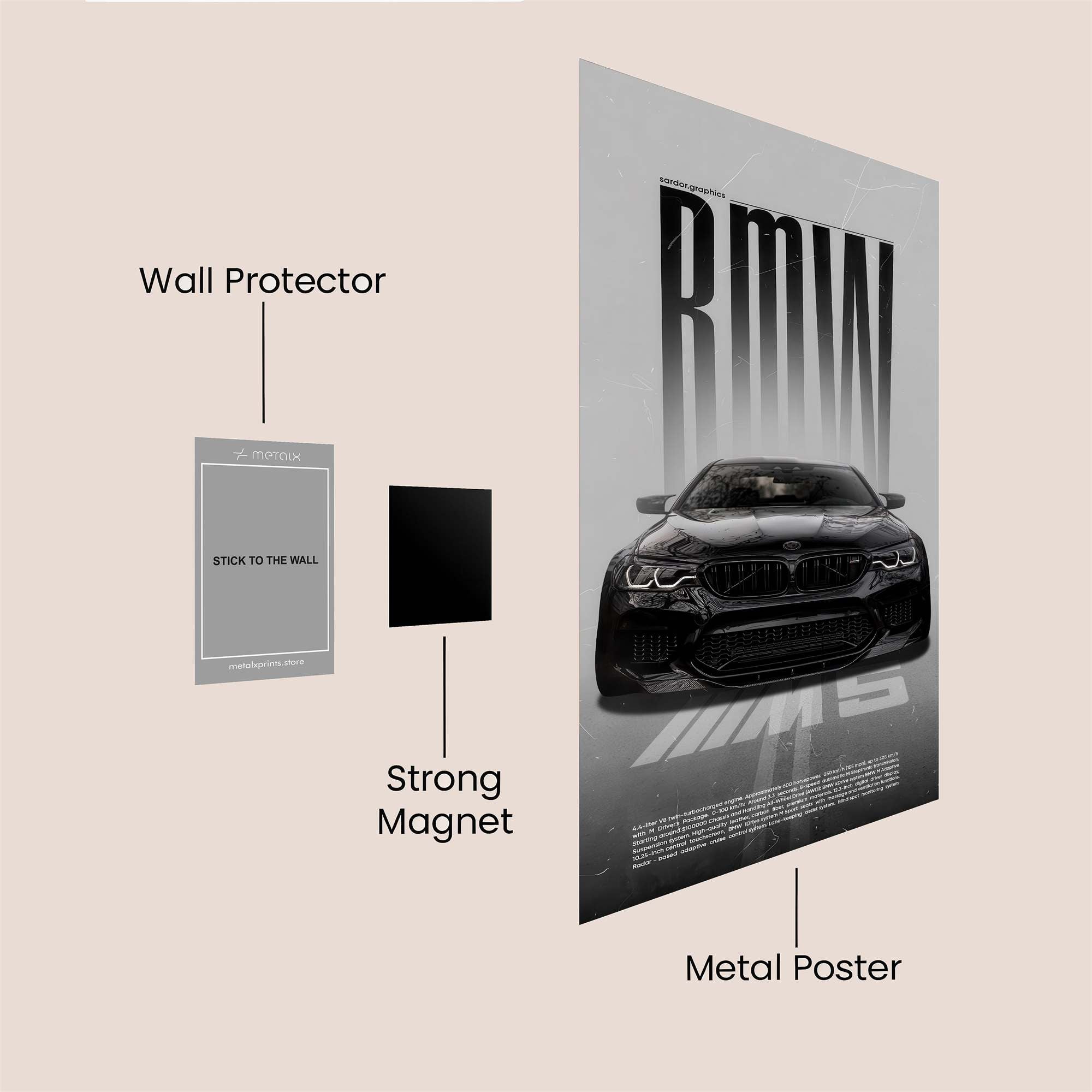 BMW Elegance Safe Wall Magnetic / M
