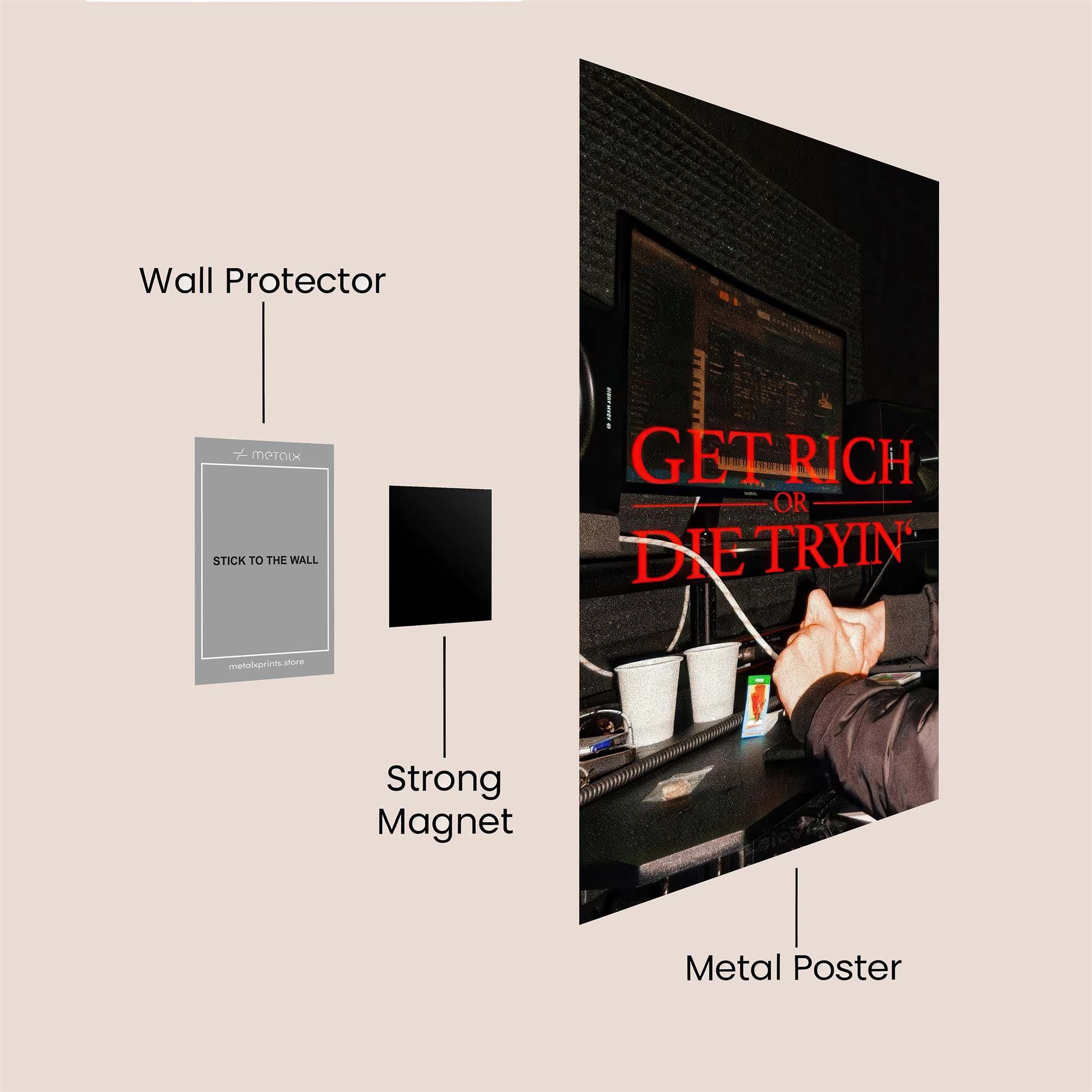 50Cent Resolute Safe Wall Magnetic / M