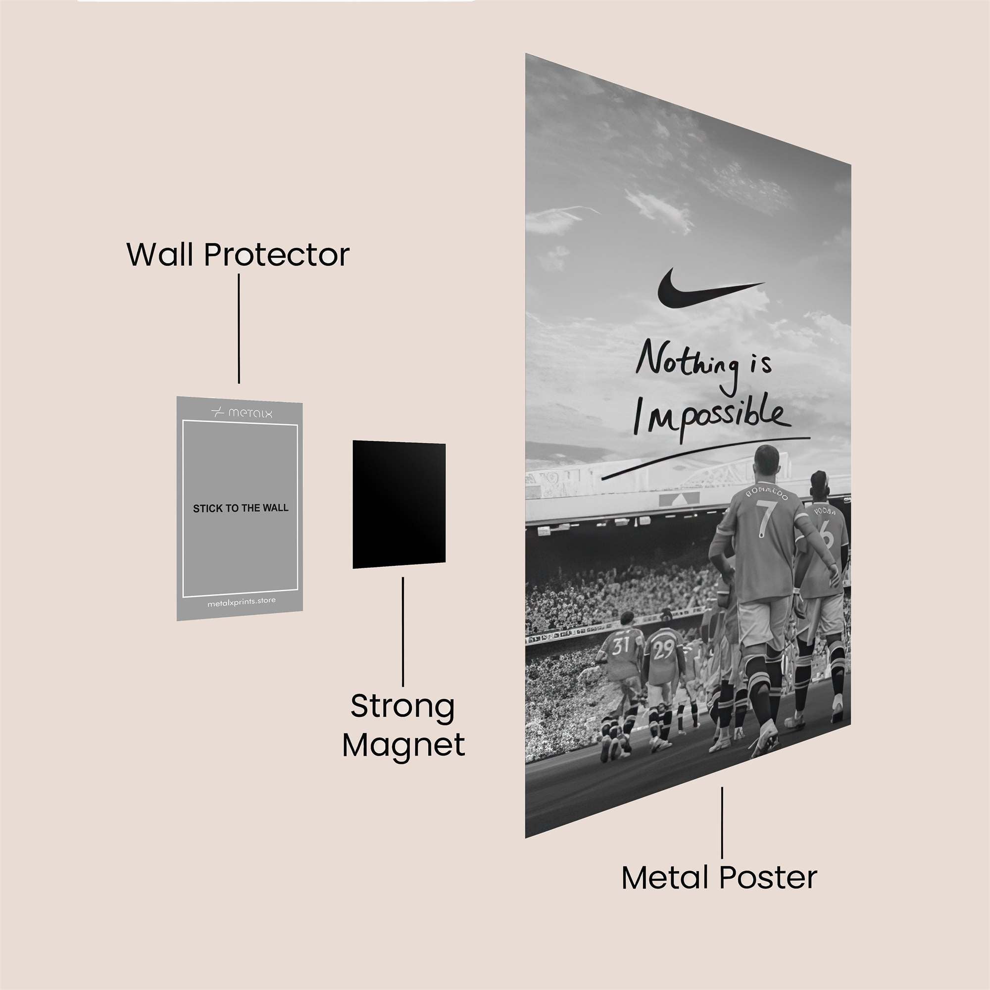 Ronaldo Triumphant Safe Wall Magnetic / M