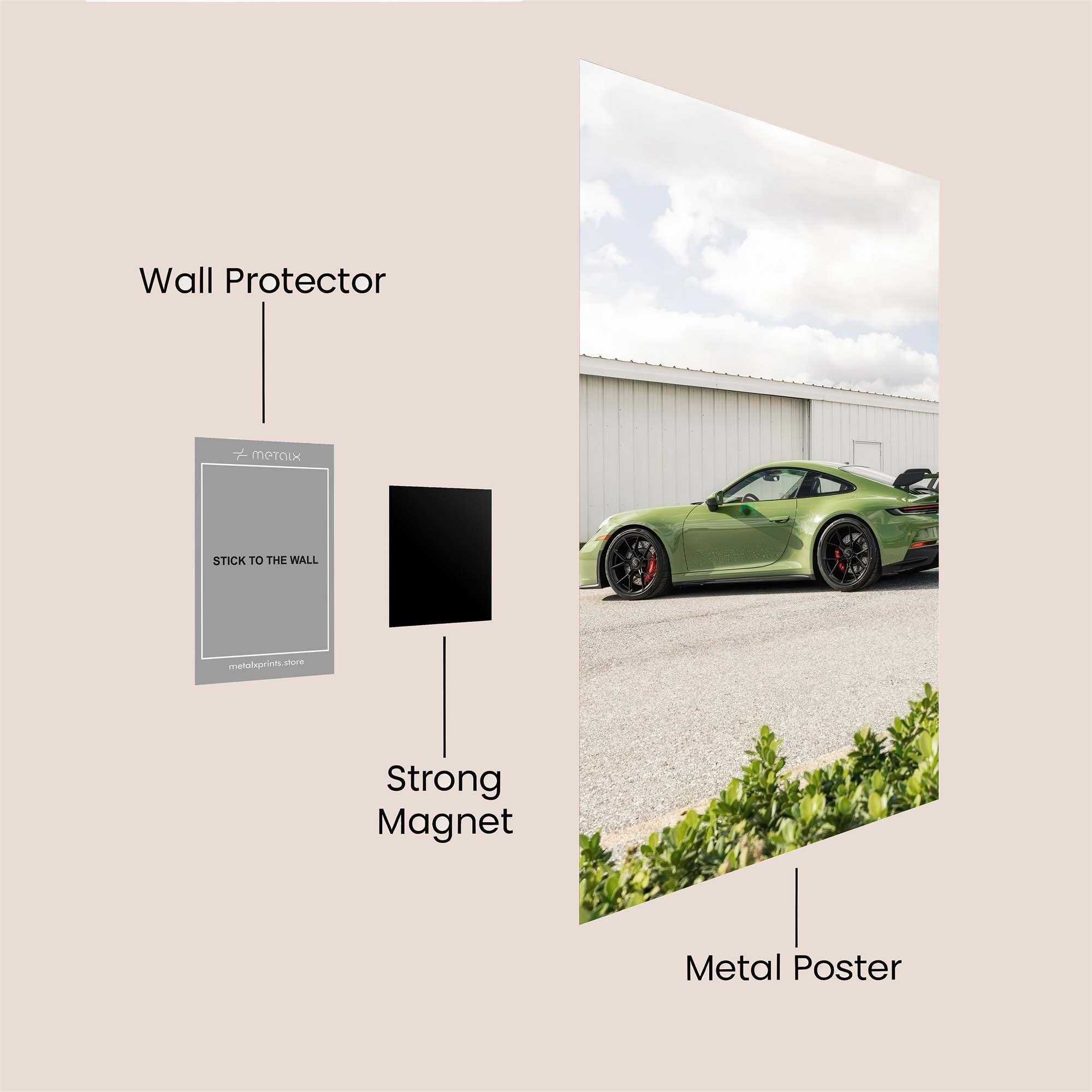 Porsche Serenity Safe Wall Magnetic / M