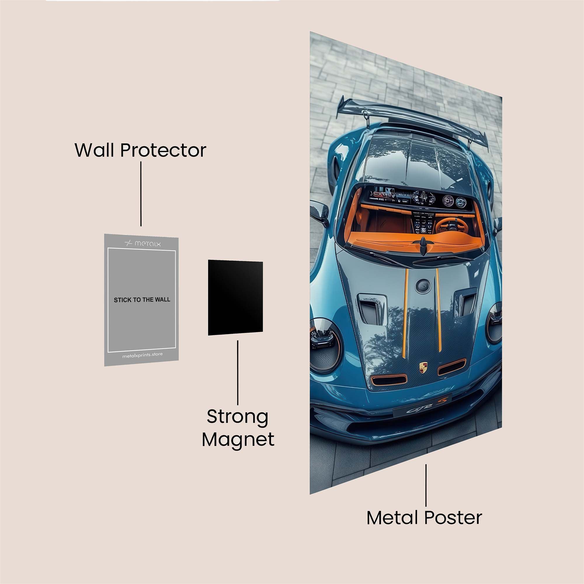 Porsche Passion Safe Wall Magnetic / M