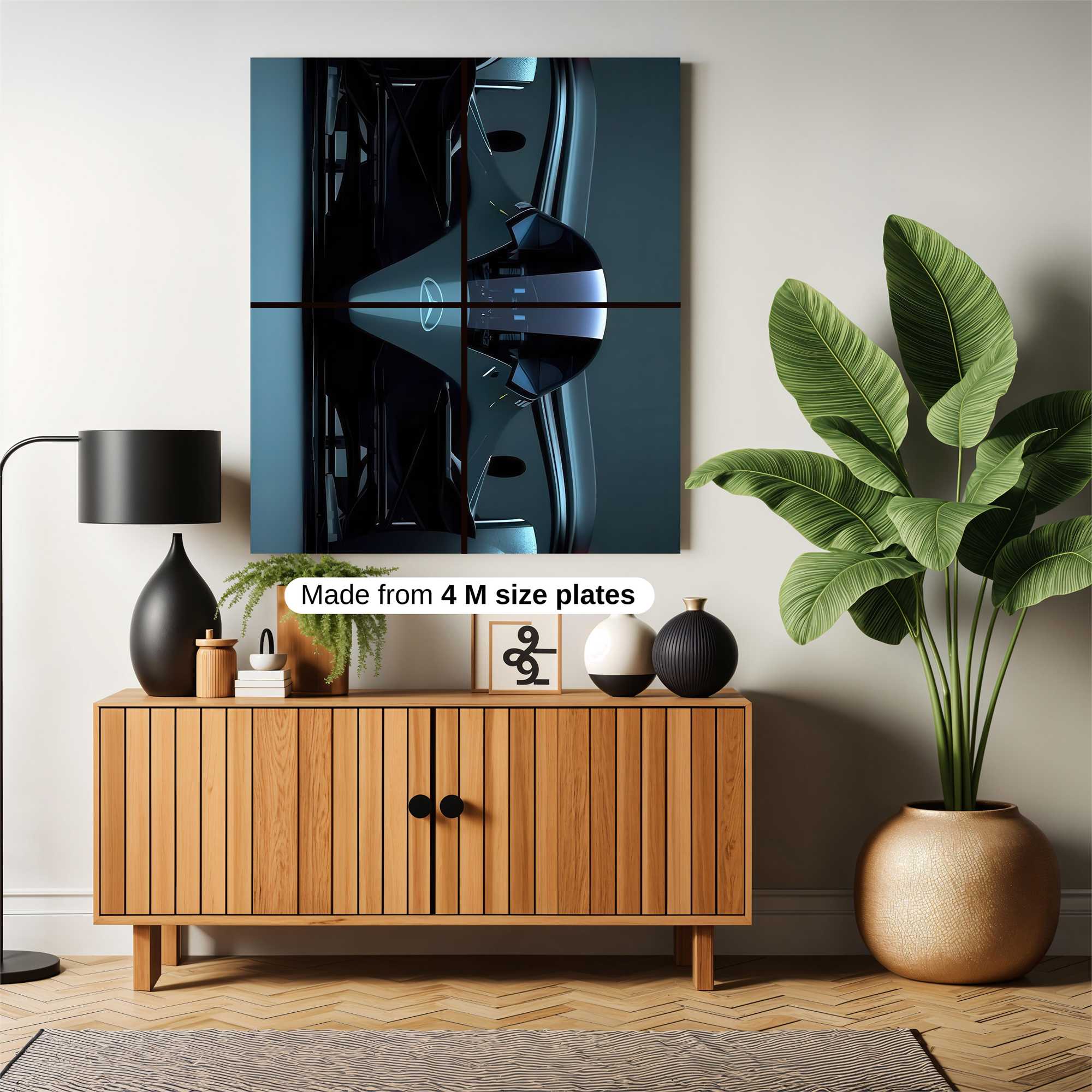 Mercedes Futuristic Safe Wall Magnetic / M