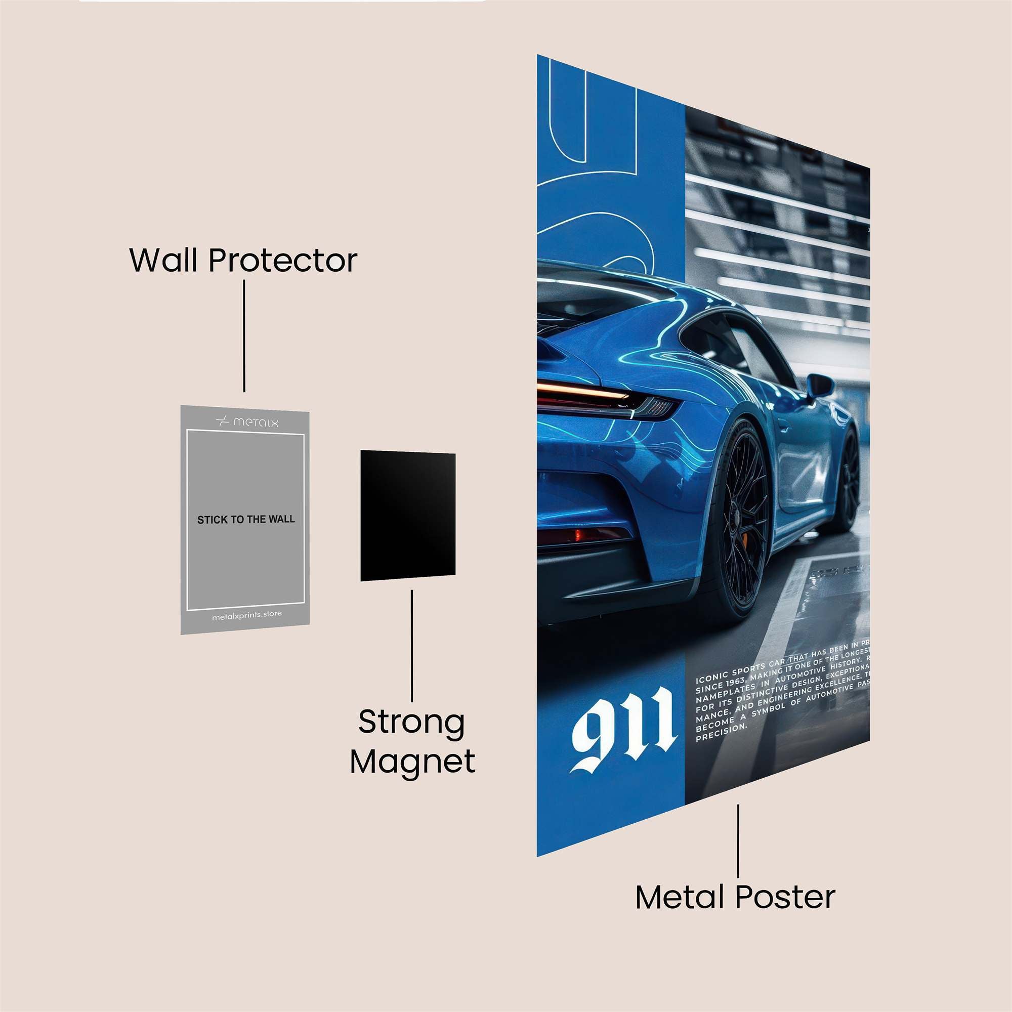 Porsche Serene Safe Wall Magnetic / M