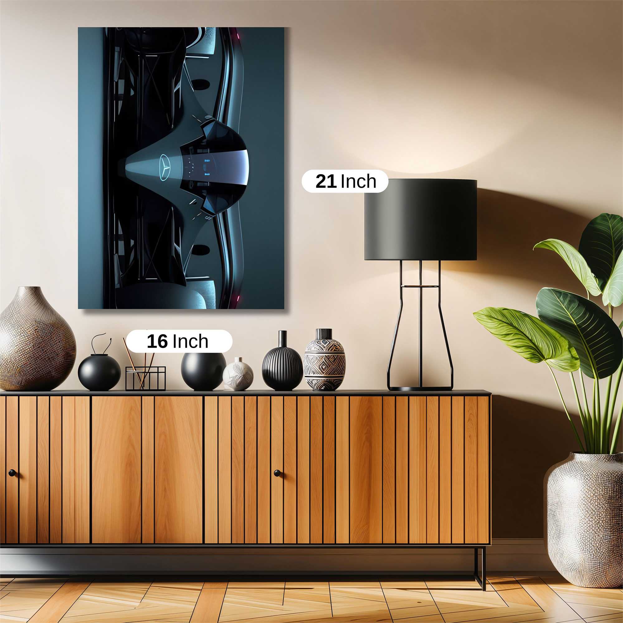 Mercedes Futuristic Safe Wall Magnetic / M