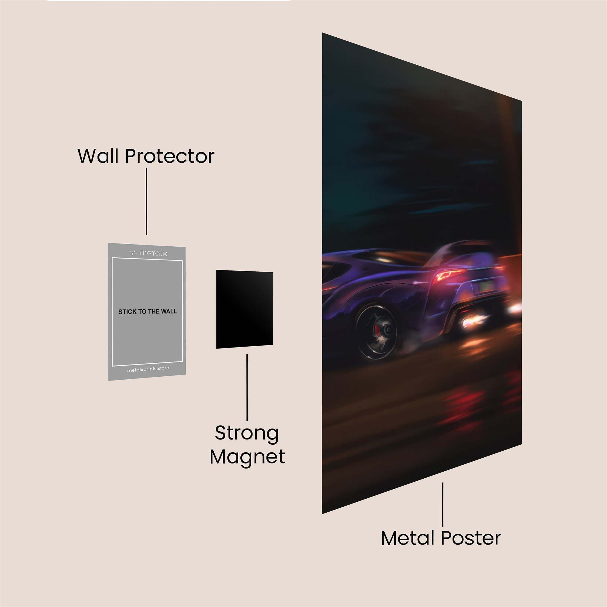 Speedster Blaze Safe Wall Magnetic / M