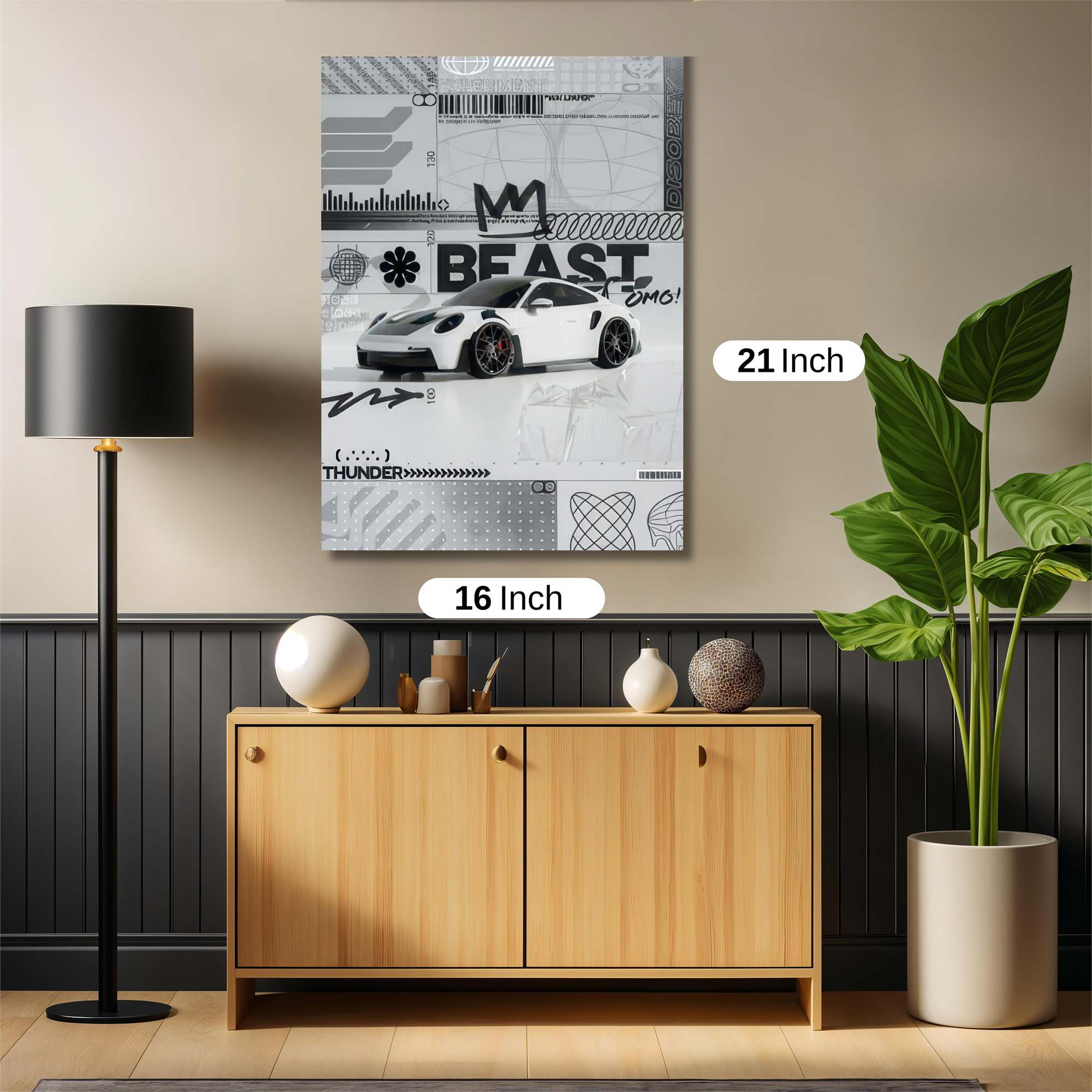 Porsche Thunder Safe Wall Magnetic / M