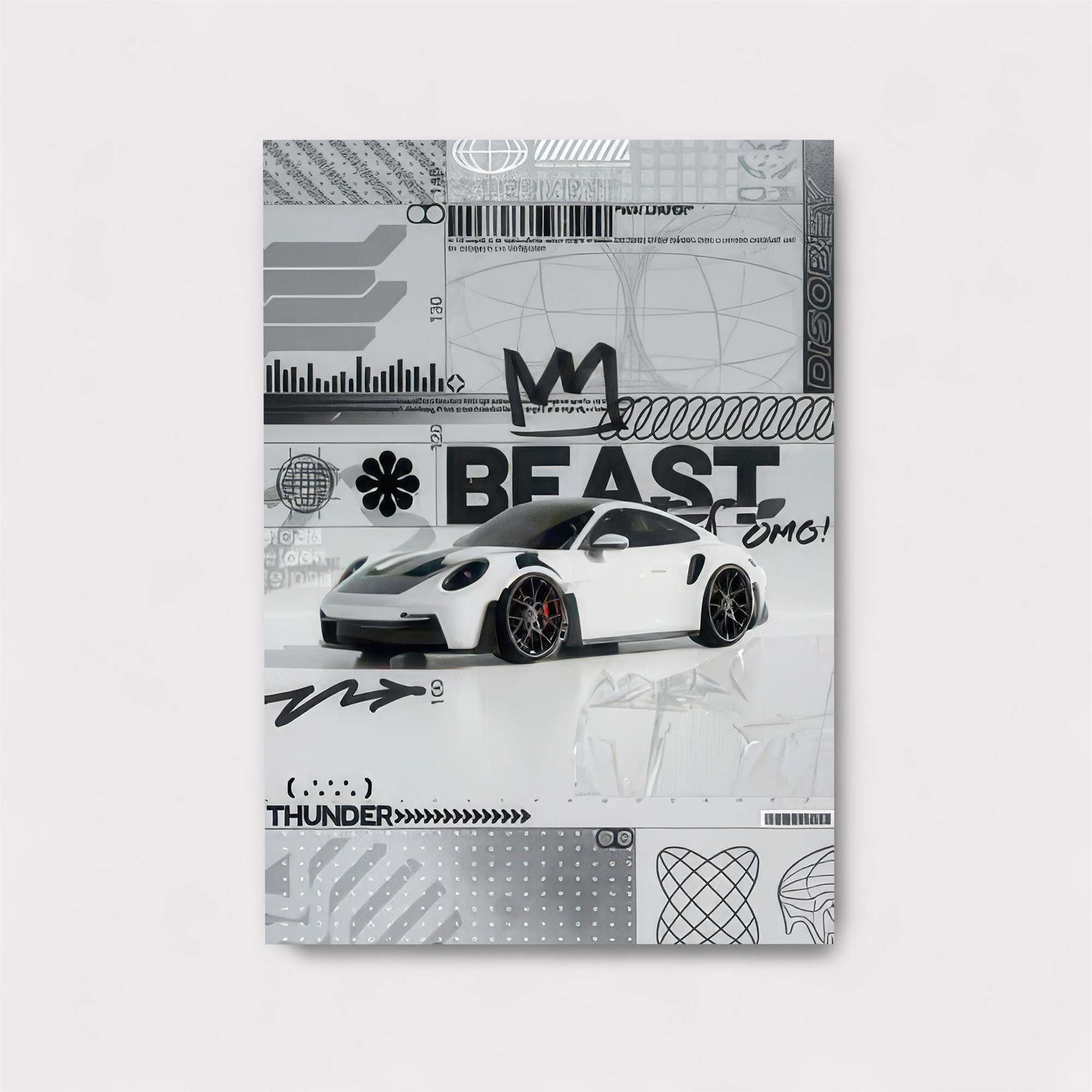 Porsche Thunder Safe Wall Magnetic / M