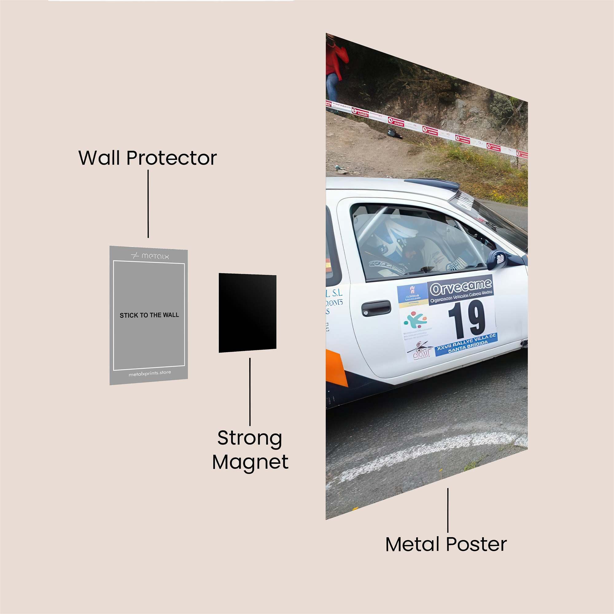 Rally Exhilaration Safe Wall Magnetic / M
