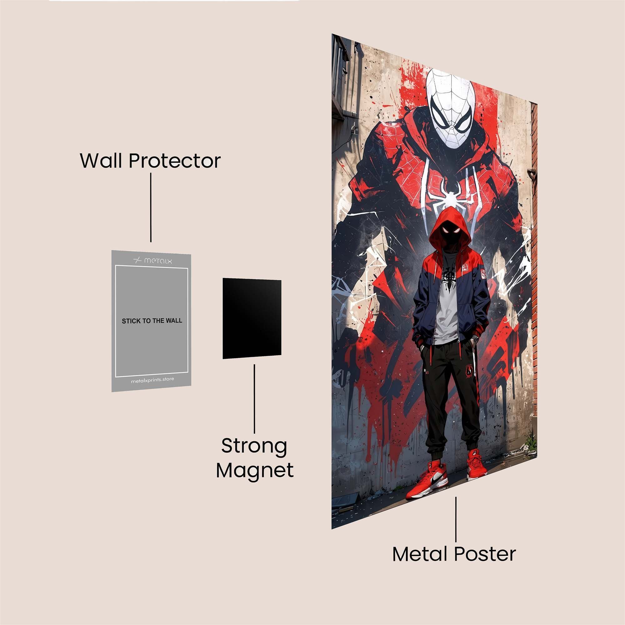 Spider Intensity Safe Wall Magnetic / M