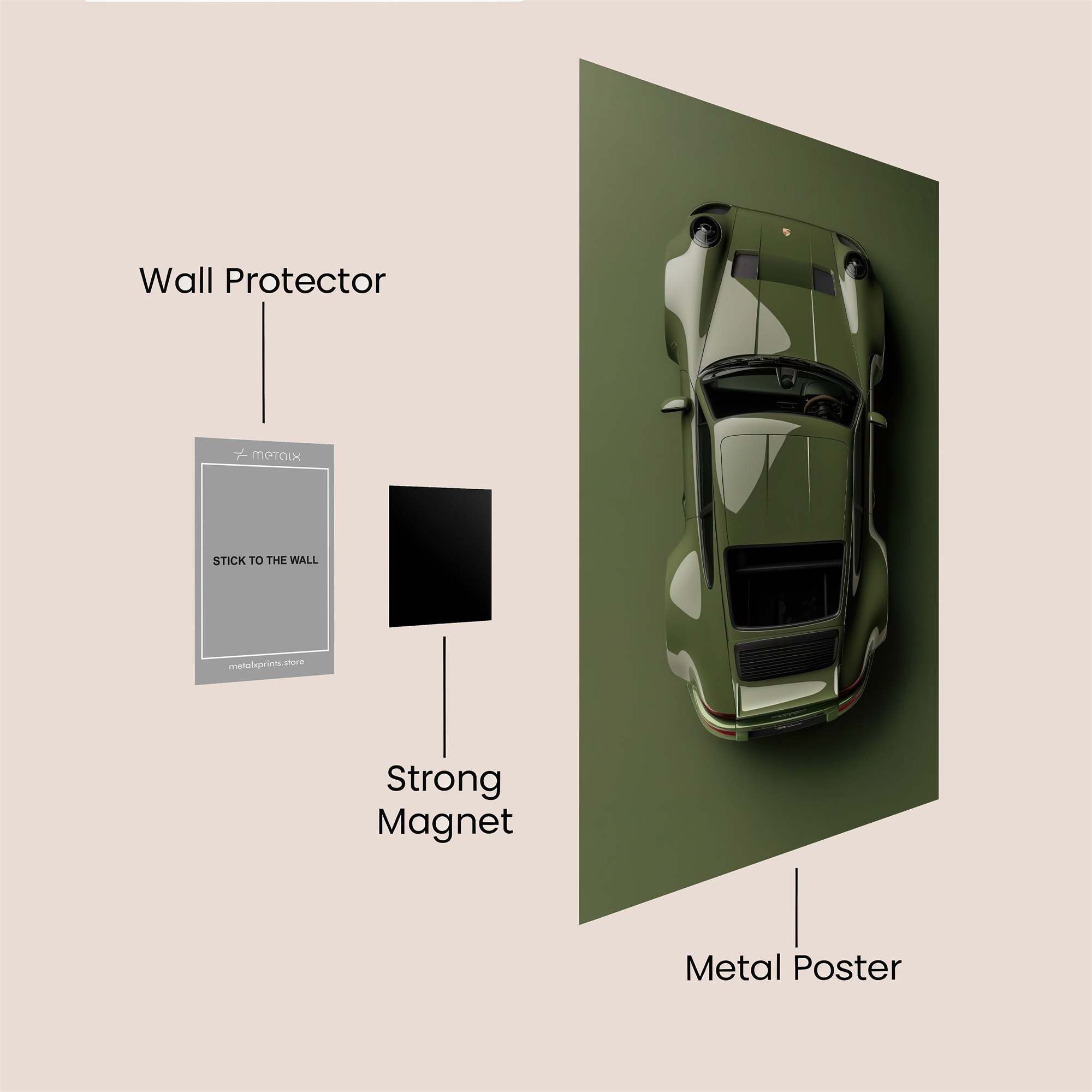 Porsche Serene Safe Wall Magnetic / M