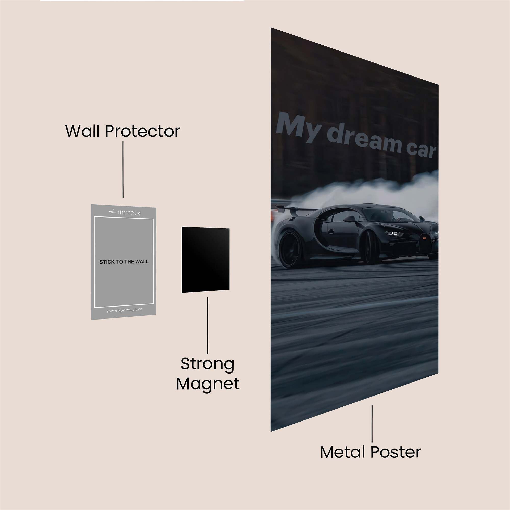 Bugatti Bliss Safe Wall Magnetic / M