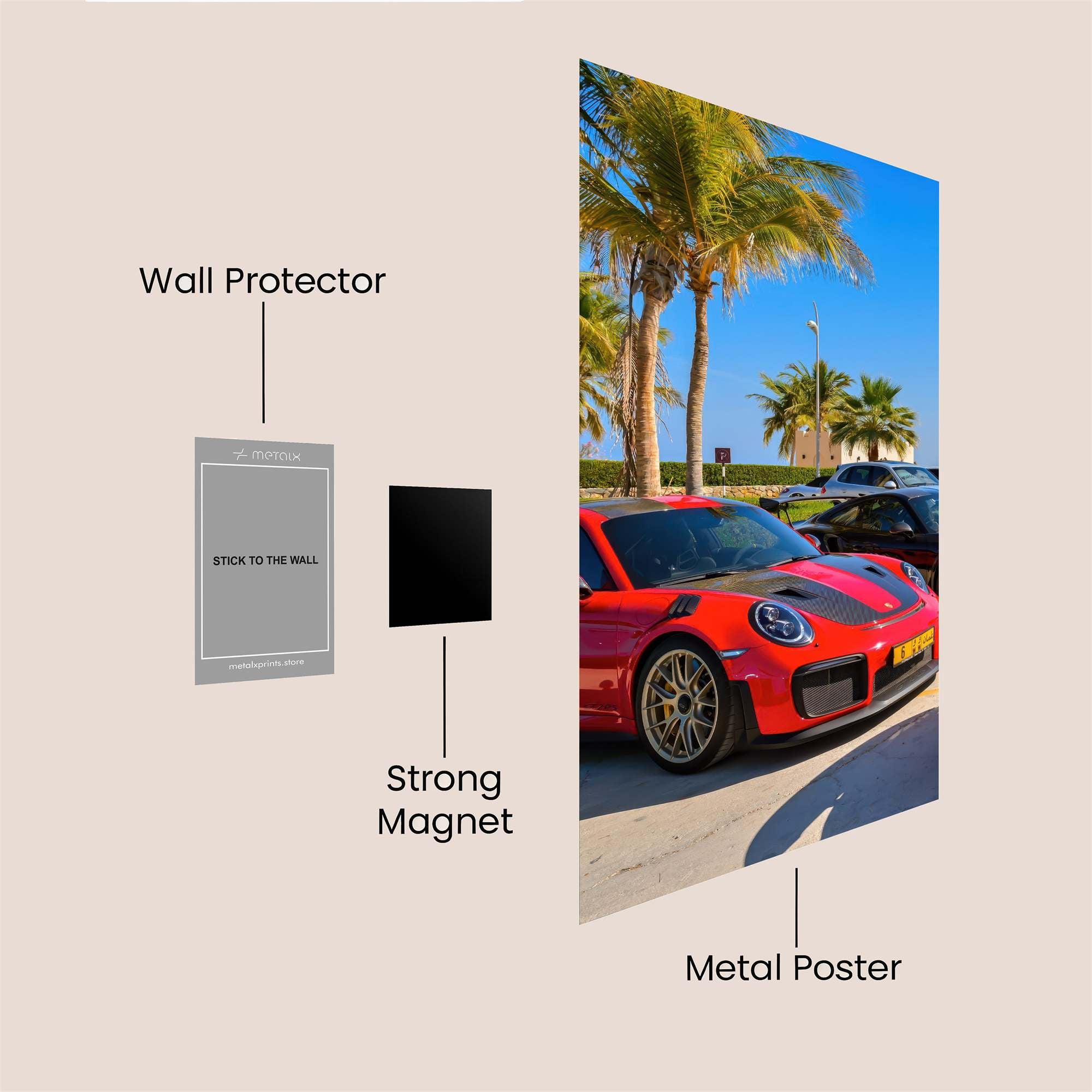 Porsche Passion Safe Wall Magnetic / M