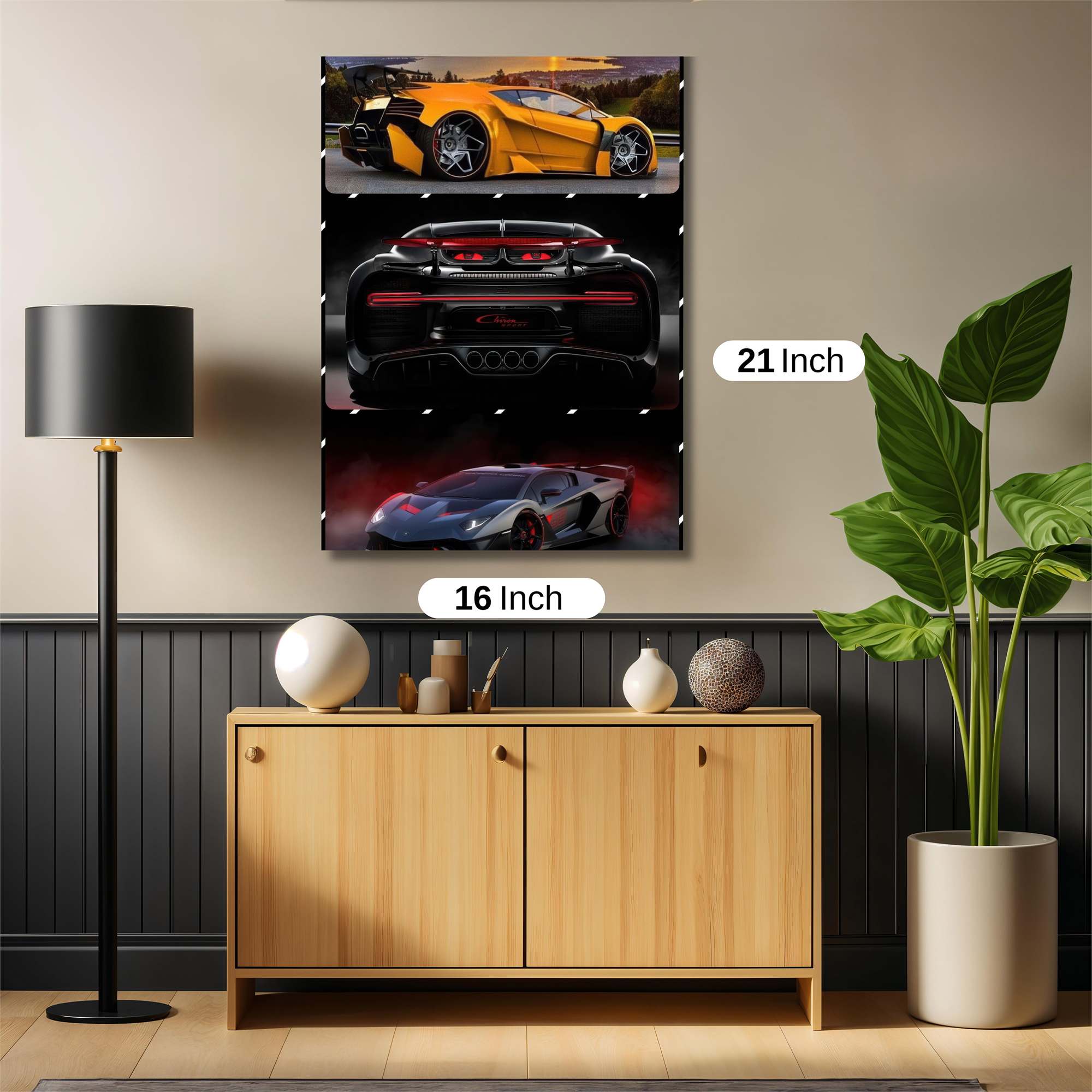 Lamborghini Sunset Safe Wall Magnetic / M