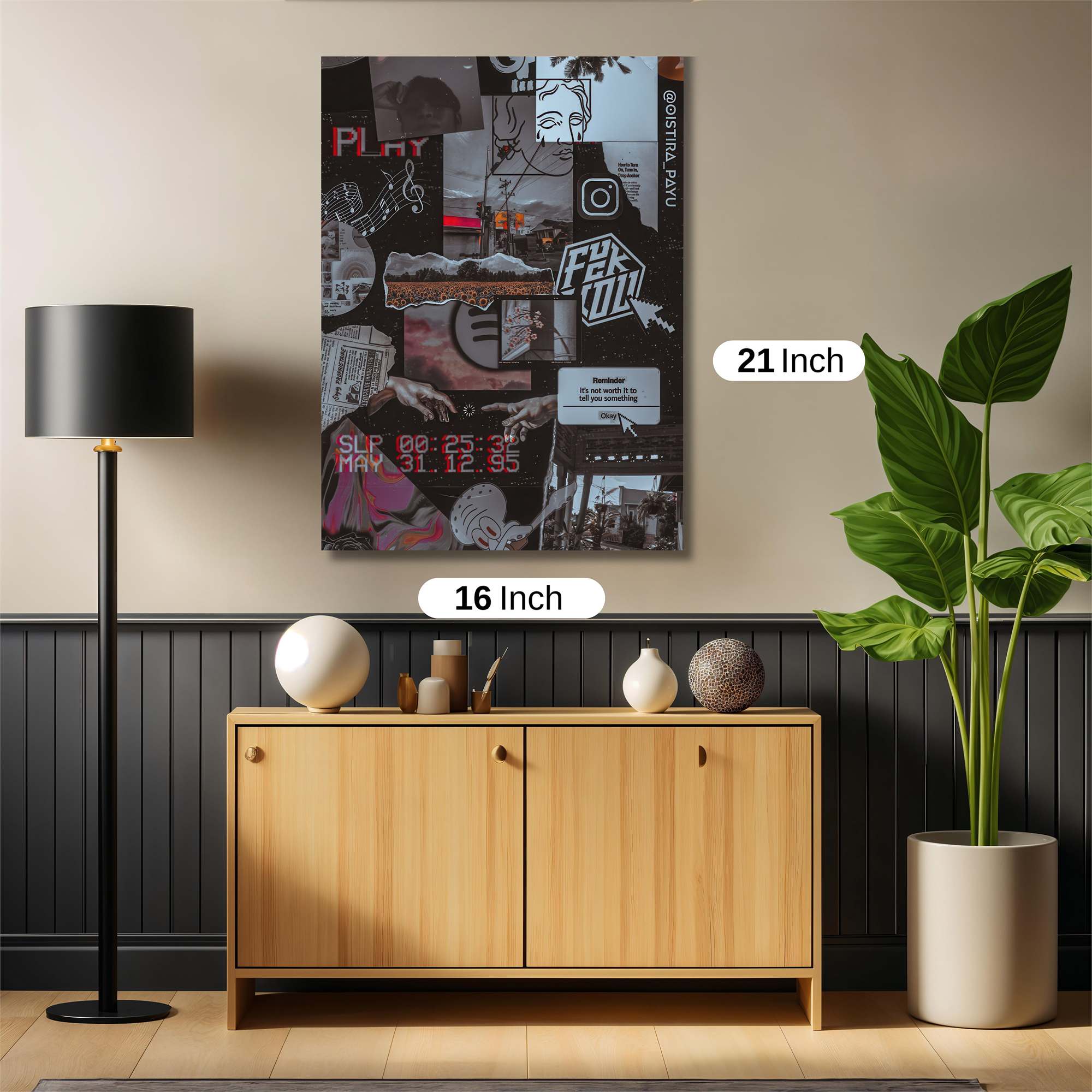 Artistic Chaos Safe Wall Magnetic / M