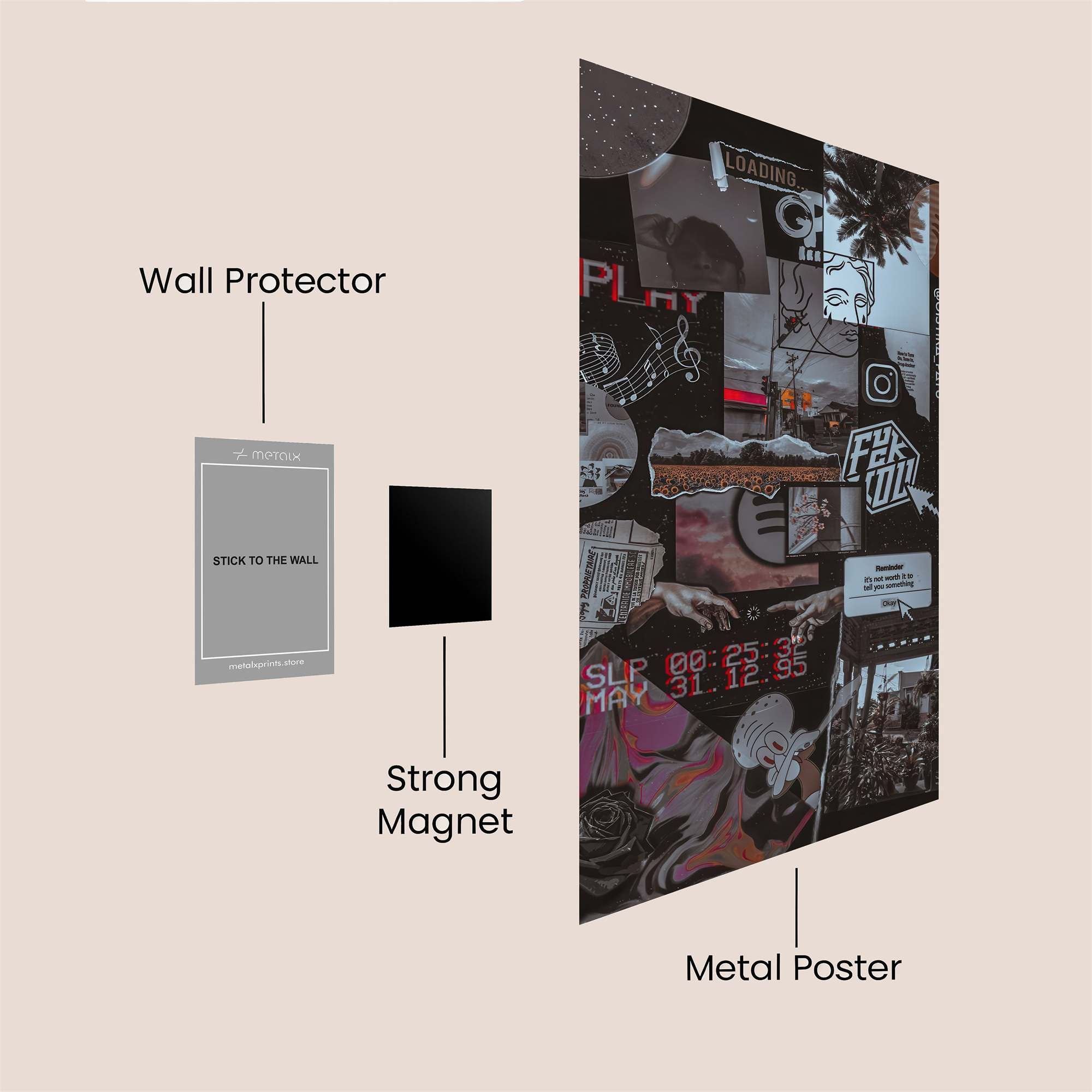 Artistic Chaos Safe Wall Magnetic / M