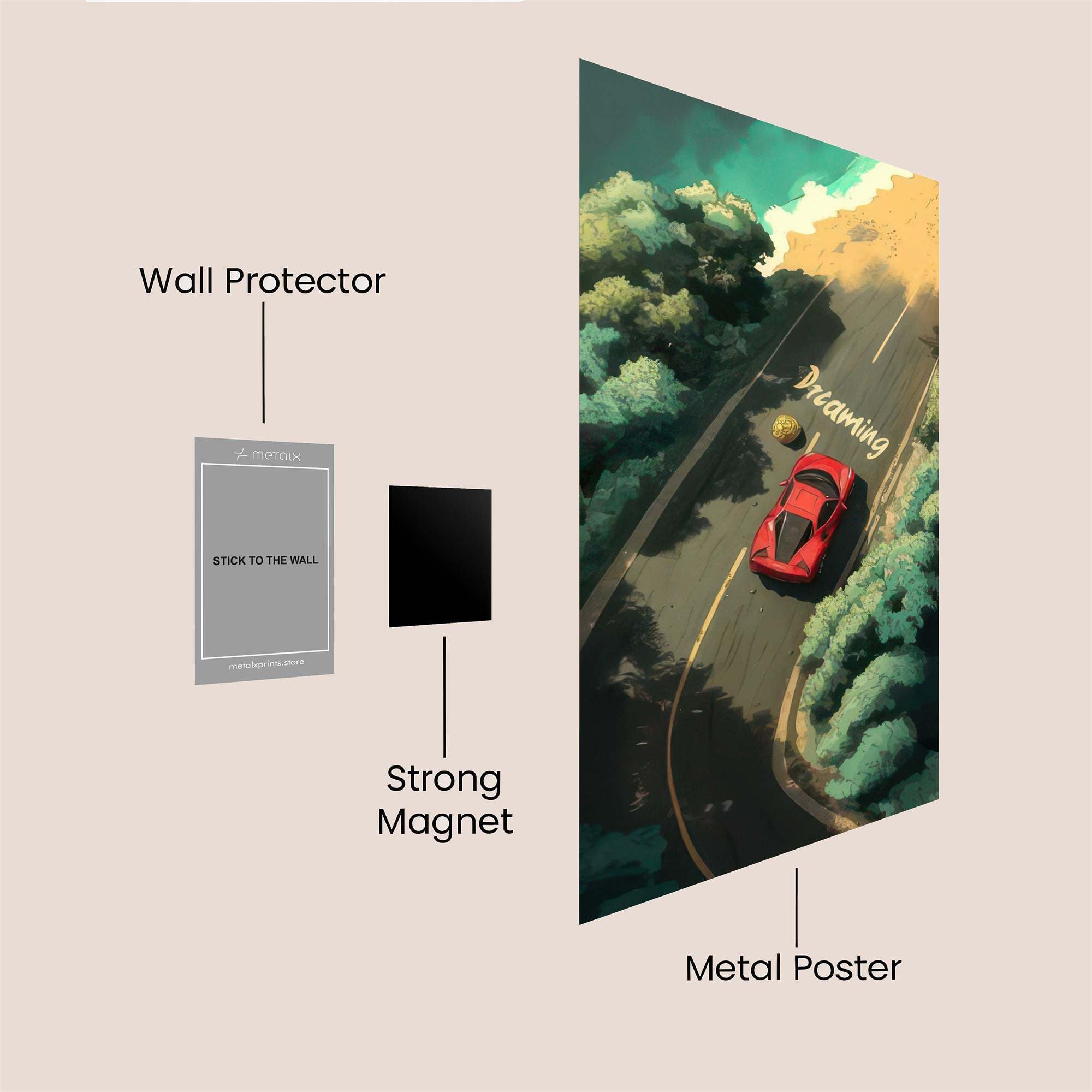 Ferrari Dreaming Safe Wall Magnetic / M