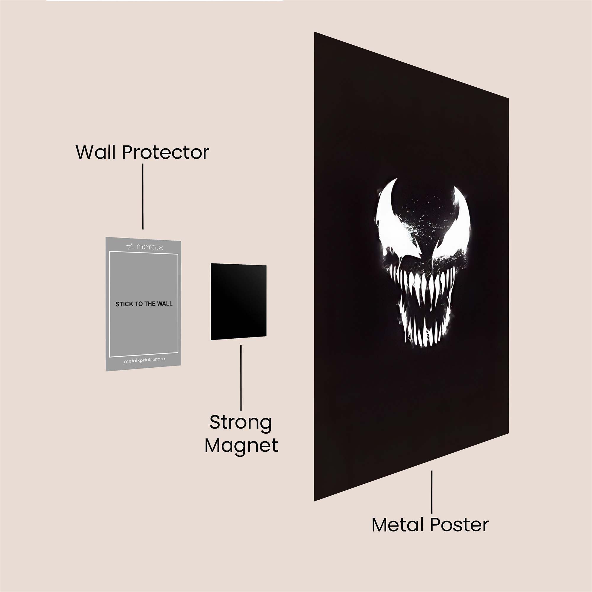 Venom Sinister Safe Wall Magnetic / M