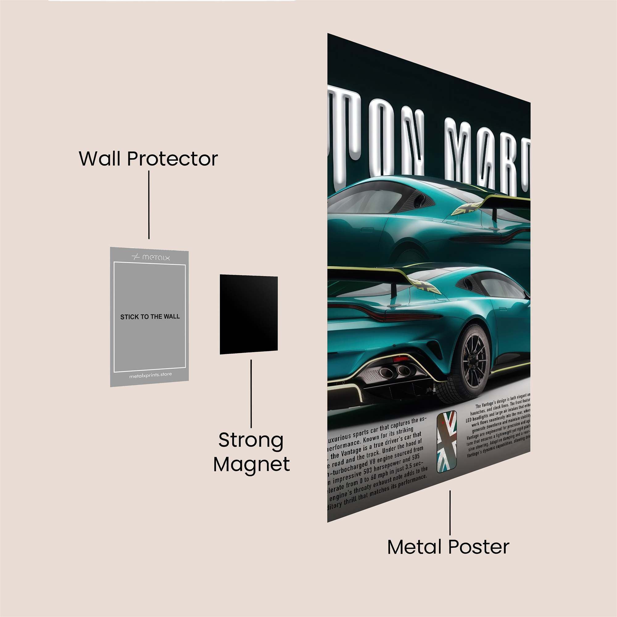 Aston Elegance Safe Wall Magnetic / M