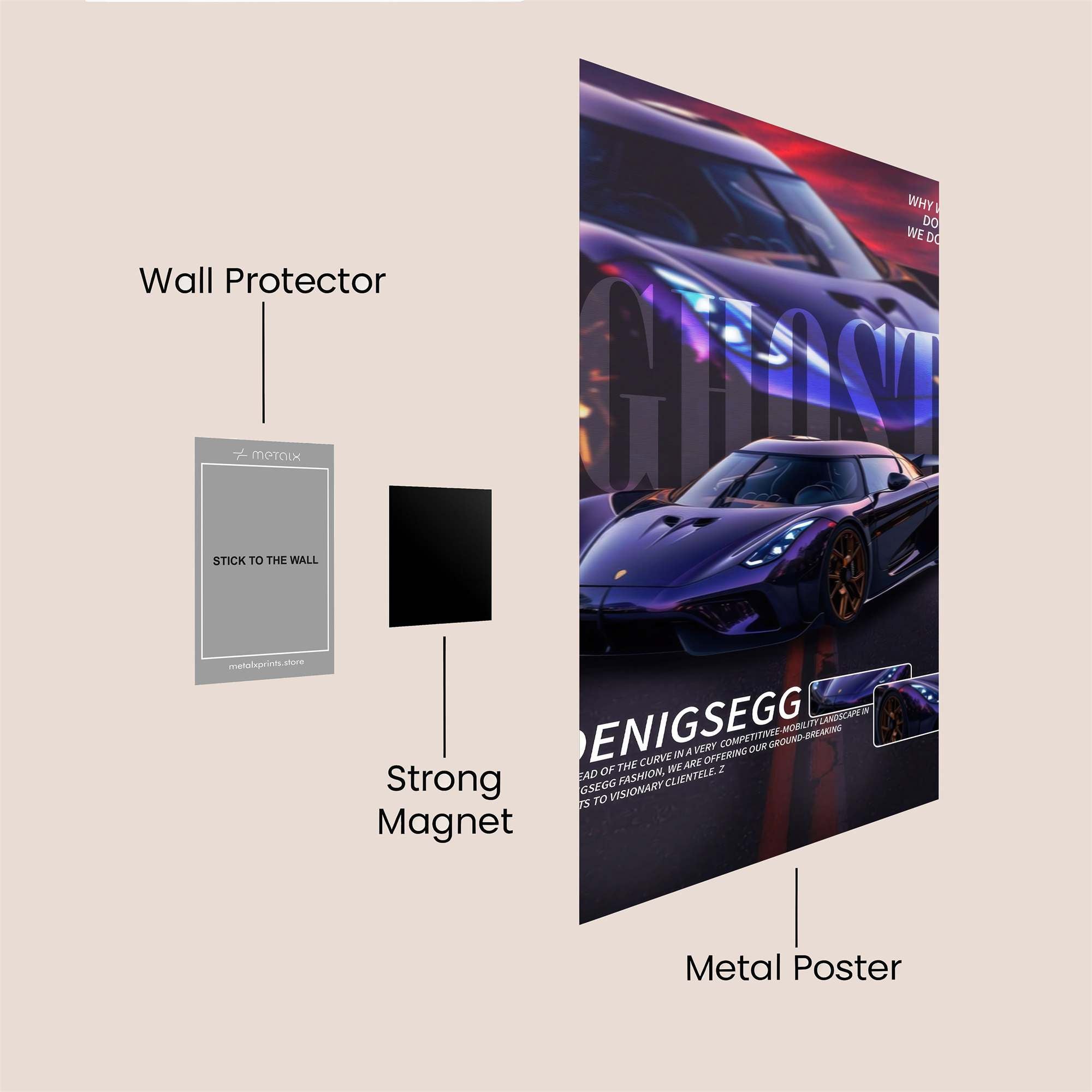 Koenigsegg Thrill Safe Wall Magnetic / M