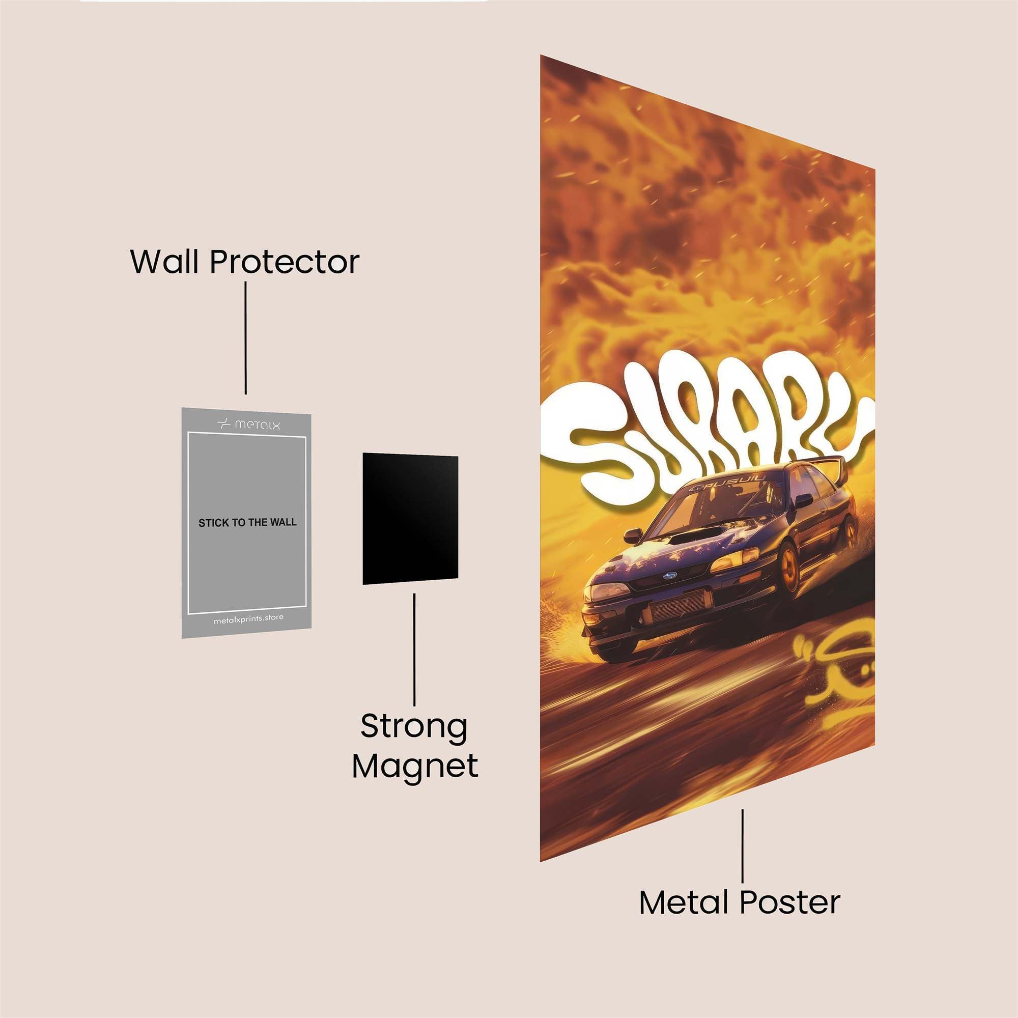 Subaru Blaze Safe Wall Magnetic / M
