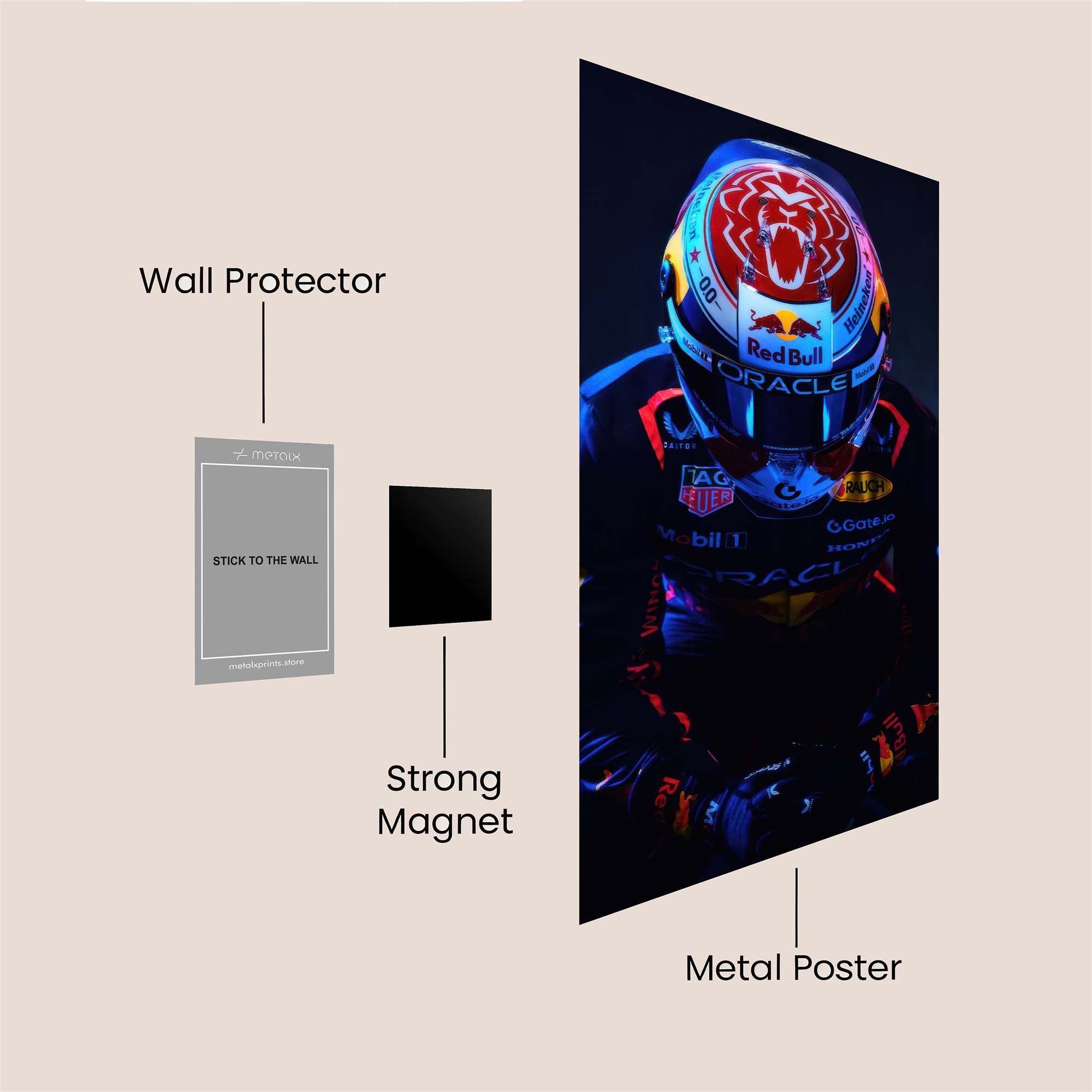 Verstappen Focused Safe Wall Magnetic / M