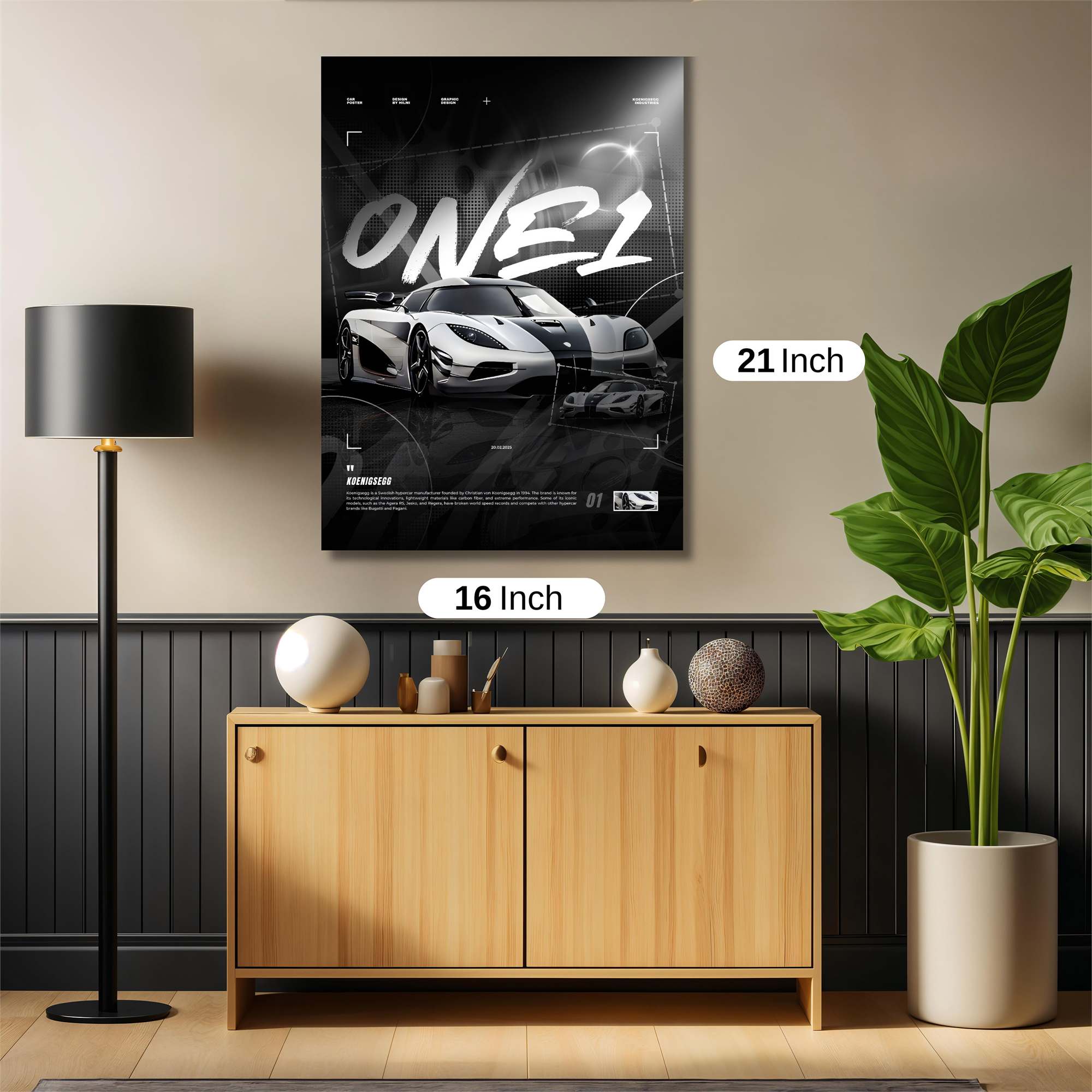 Koenigsegg Rush Safe Wall Magnetic / M