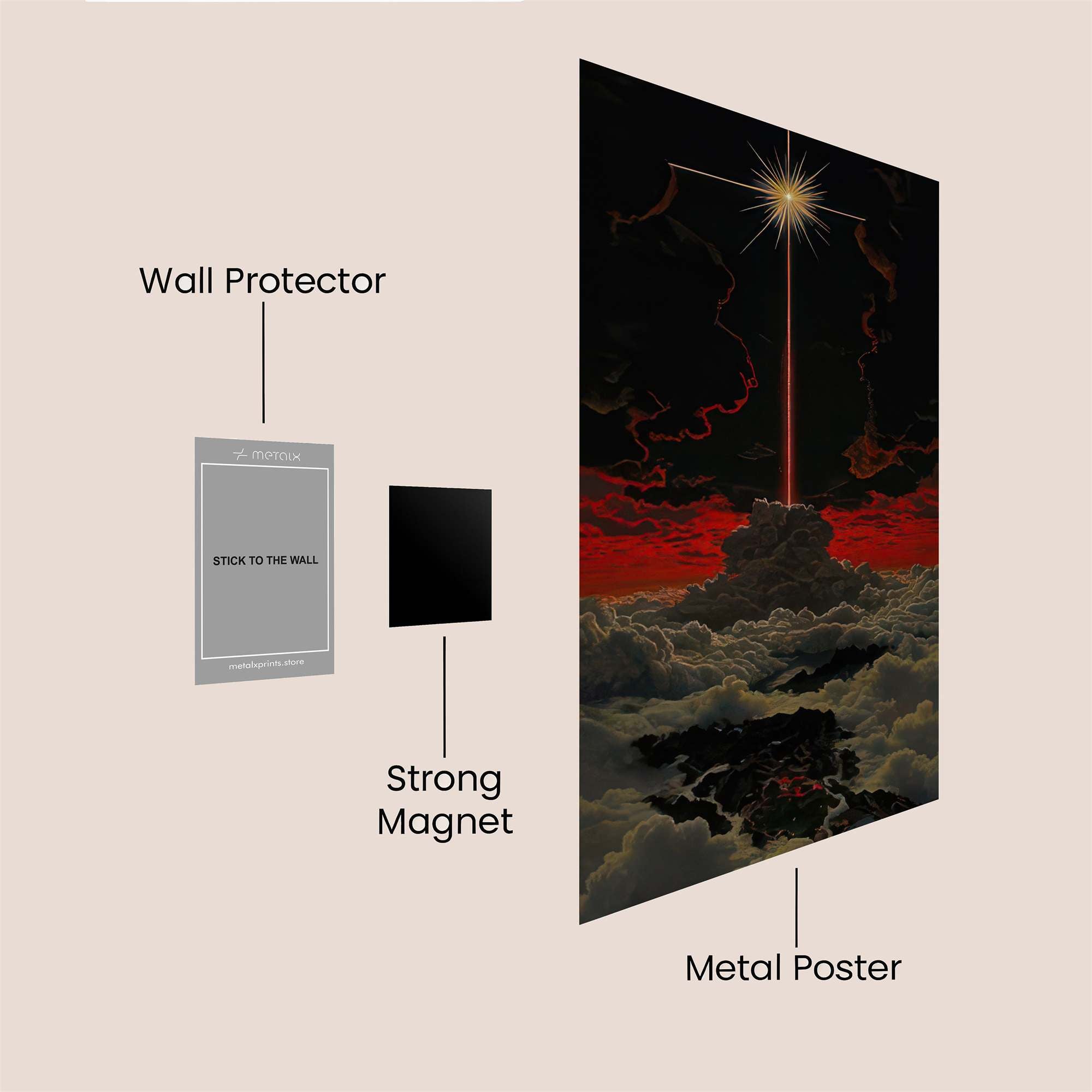 Starlight Apocalypse Safe Wall Magnetic / M