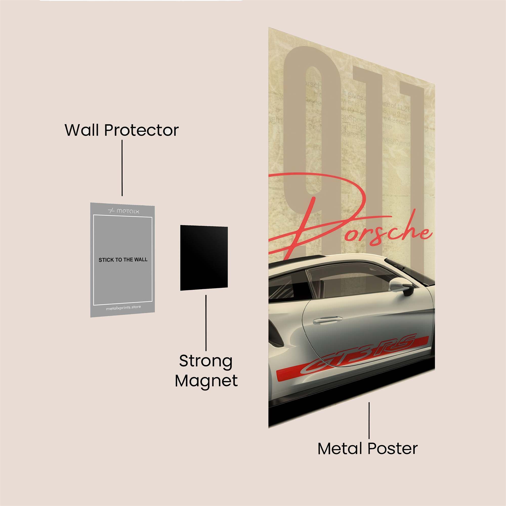 Porsche Passion Safe Wall Magnetic / M