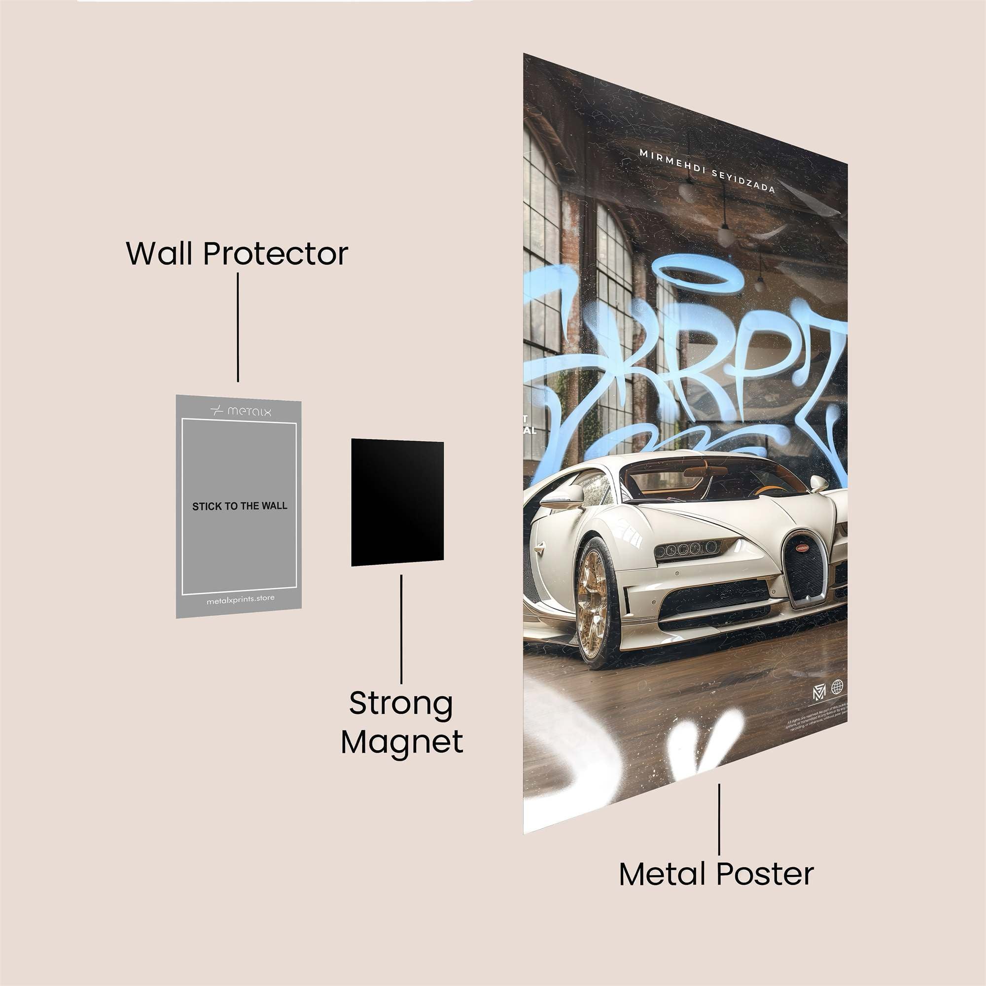 Bugatti Bold Safe Wall Magnetic / M