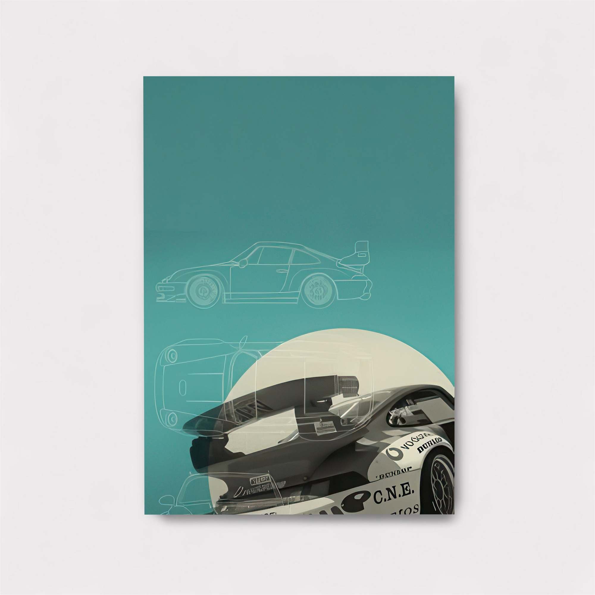 Porsche Pursuit Safe Wall Magnetic / M