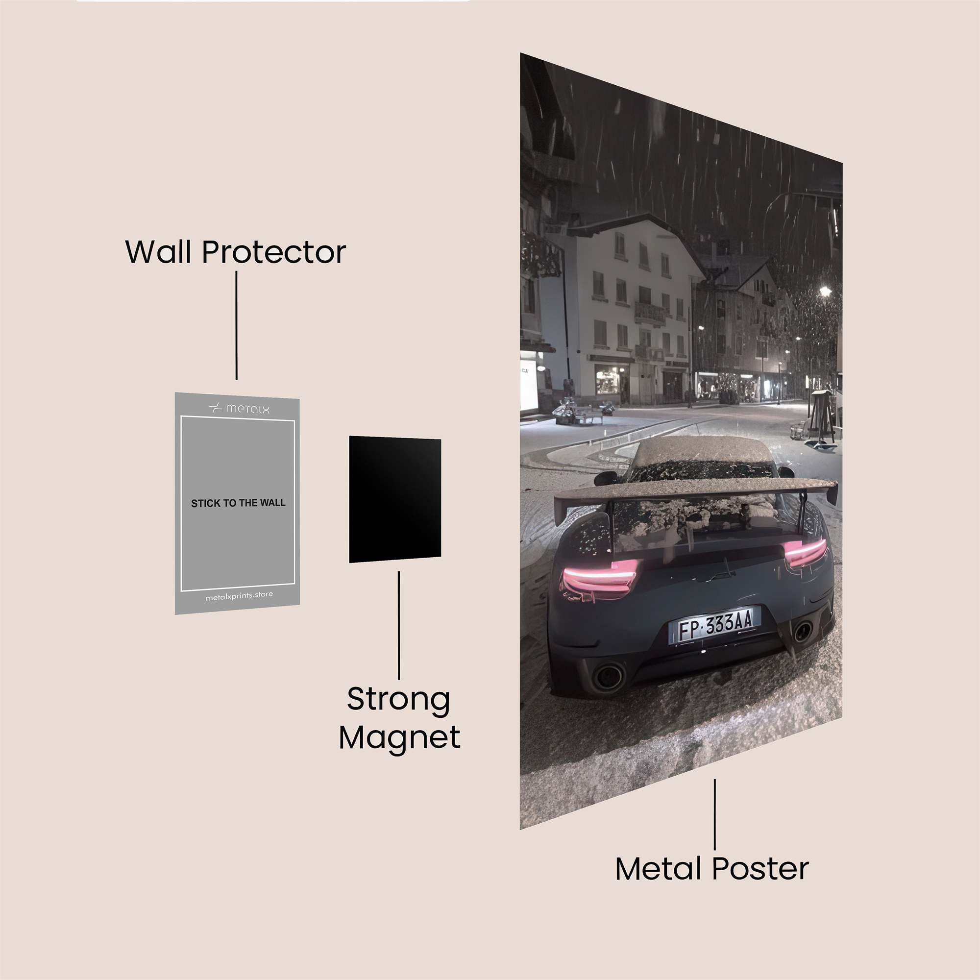 Night Blizzard Safe Wall Magnetic / M