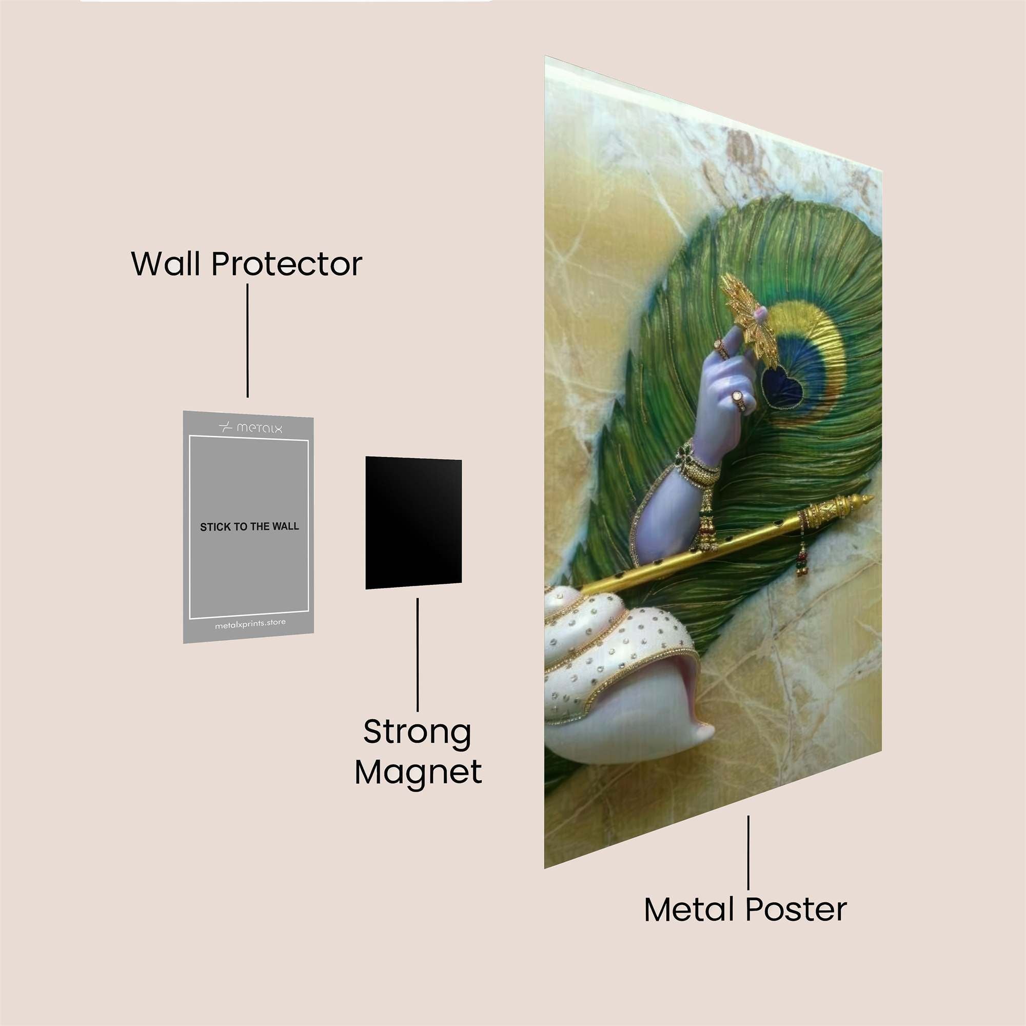 Krishna Serene Safe Wall Magnetic / M