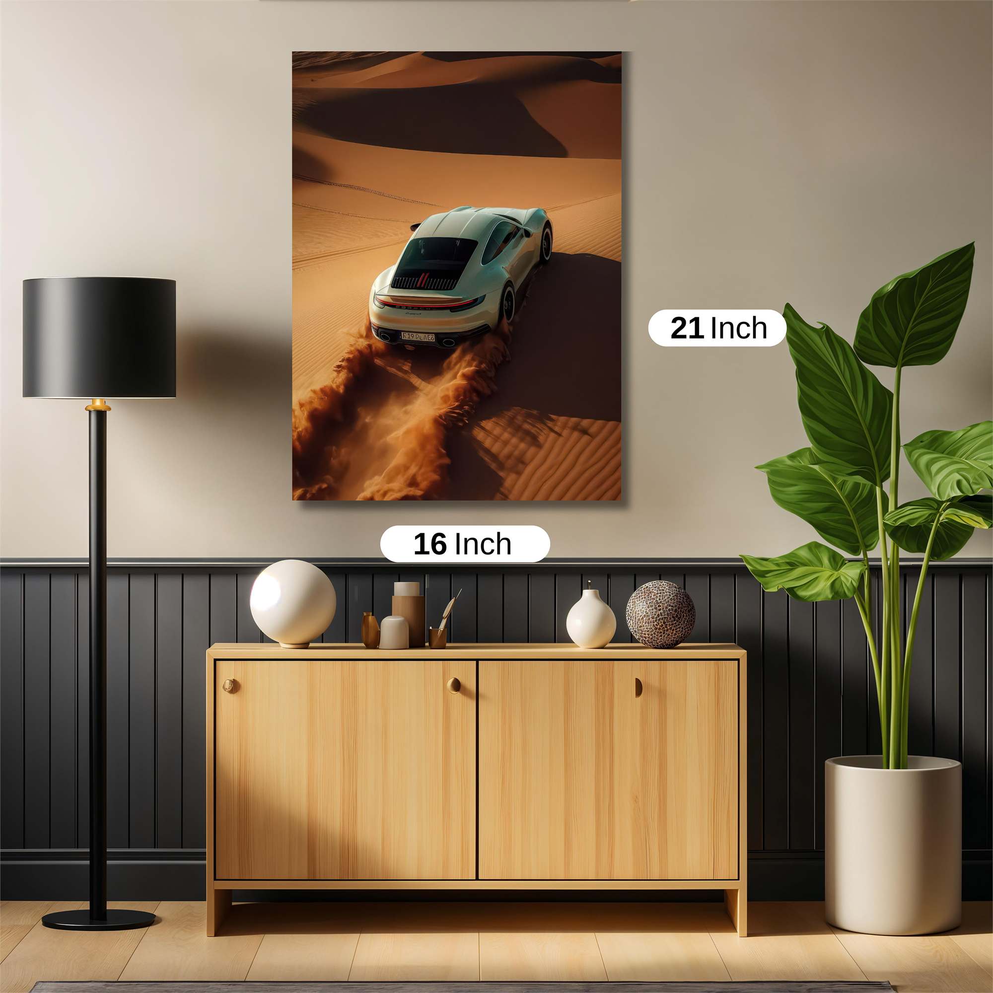 Porsche Drifting Safe Wall Magnetic / M